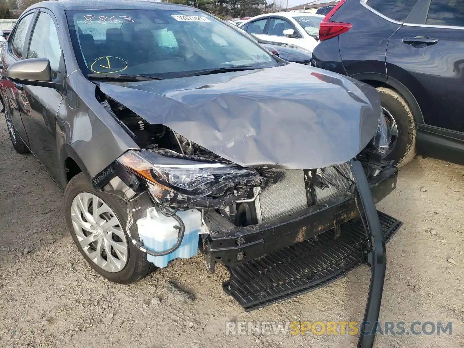 9 Photograph of a damaged car 2T1BURHE6KC245993 TOYOTA COROLLA 2019