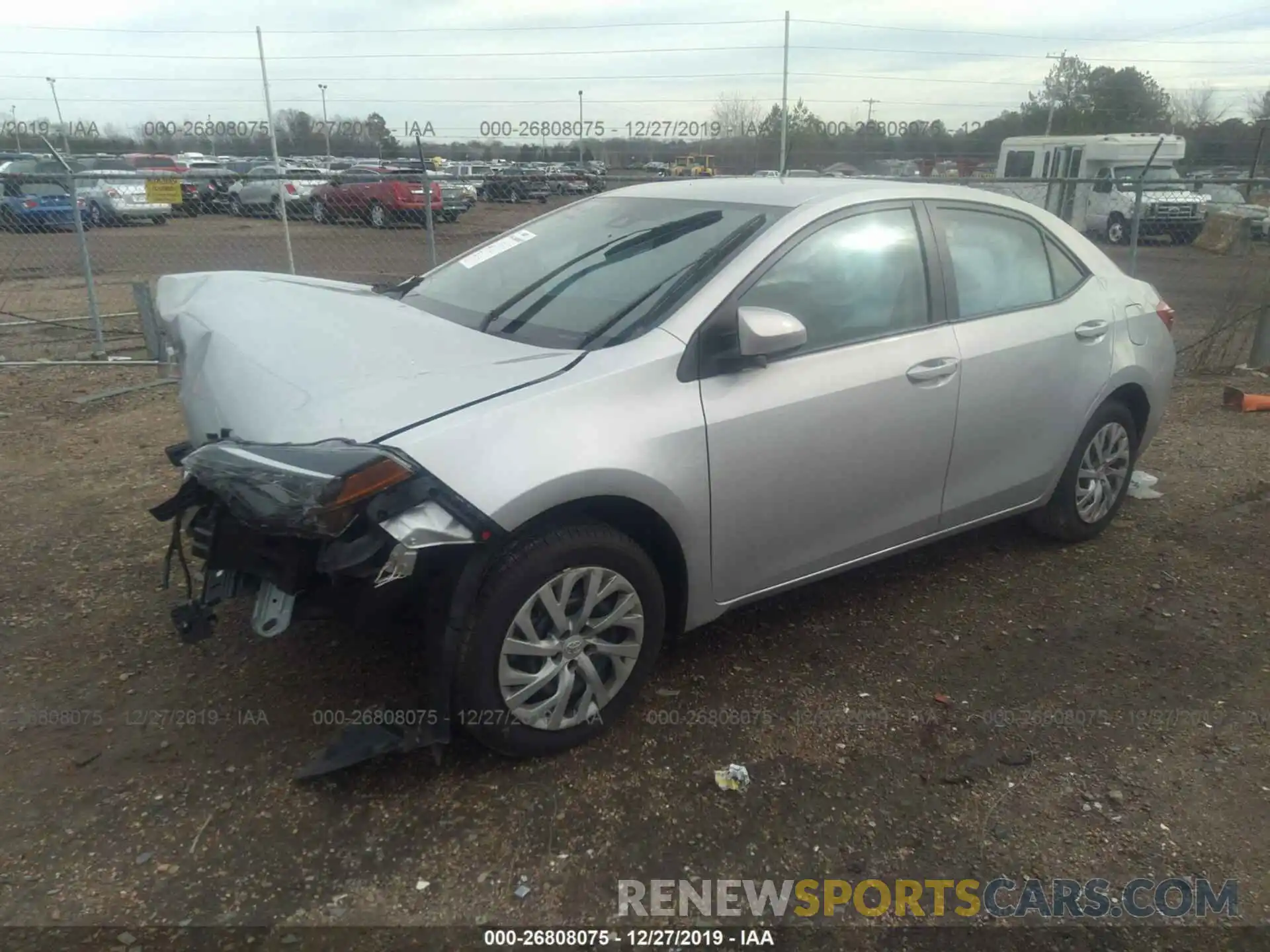 2 Photograph of a damaged car 2T1BURHE6KC246576 TOYOTA COROLLA 2019