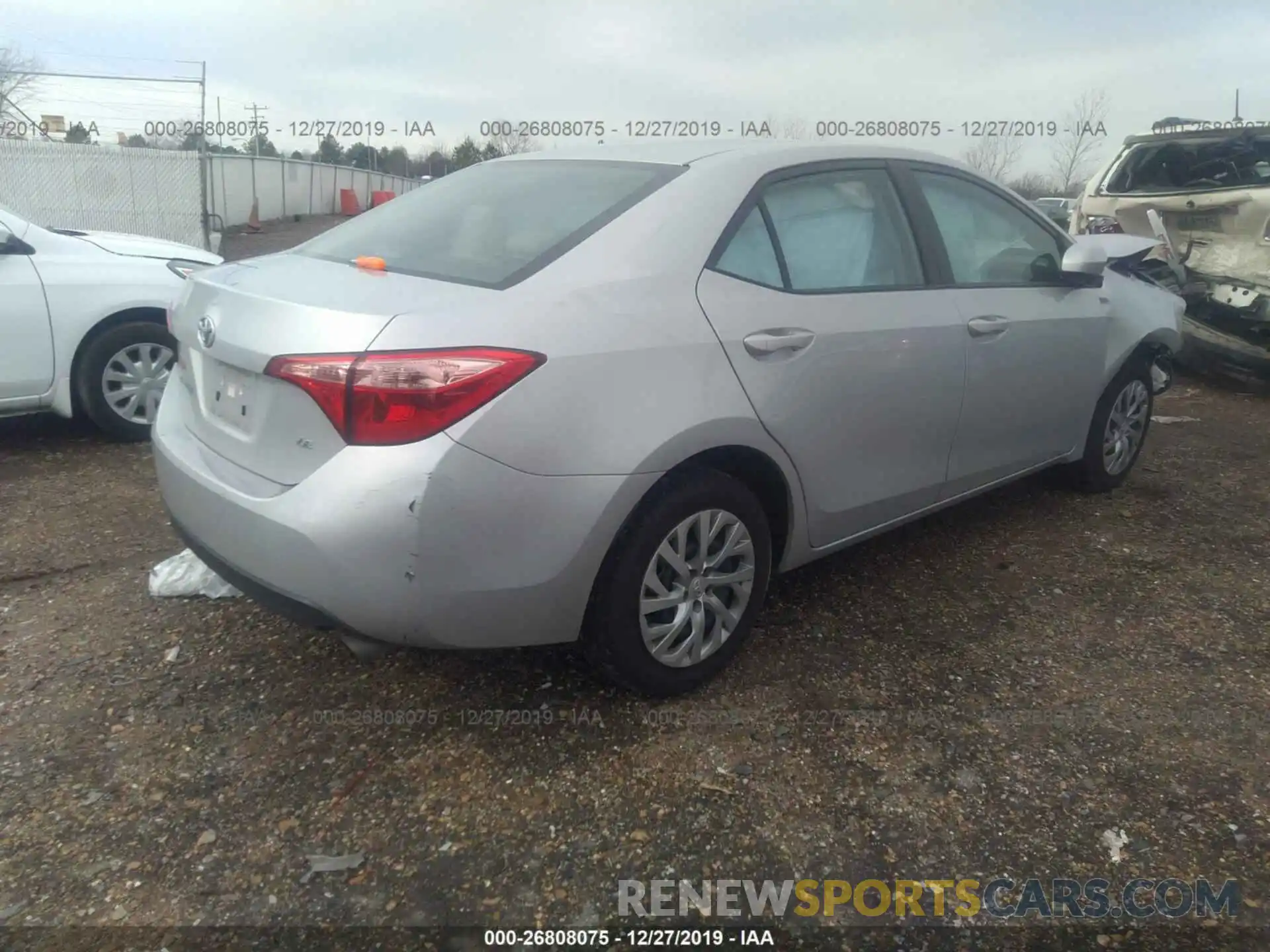 4 Photograph of a damaged car 2T1BURHE6KC246576 TOYOTA COROLLA 2019