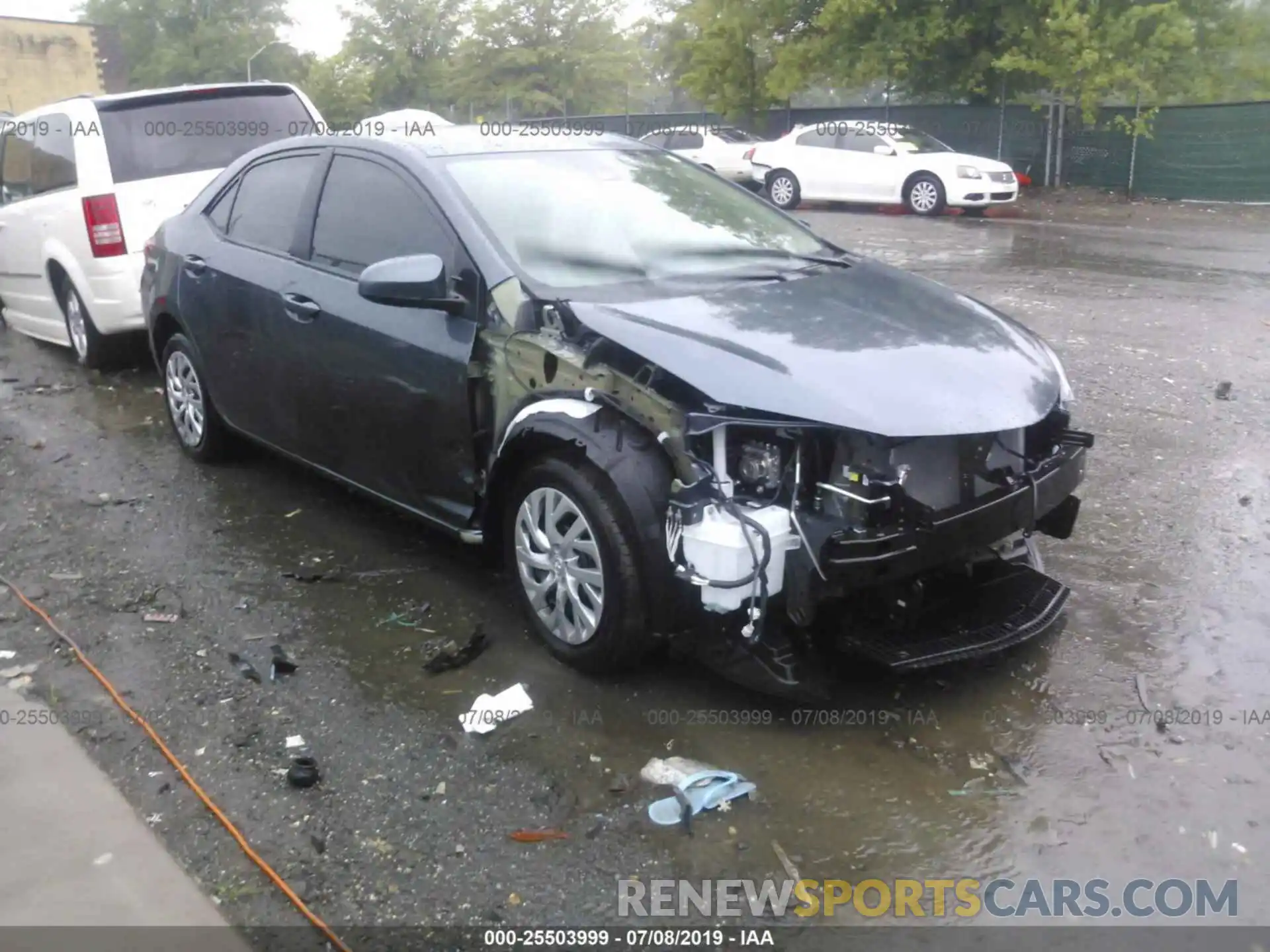 1 Photograph of a damaged car 2T1BURHE7KC125202 TOYOTA COROLLA 2019