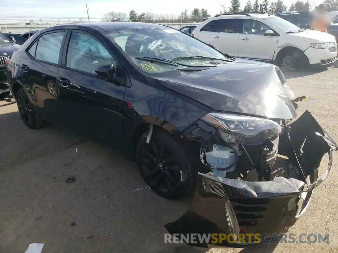 1 Photograph of a damaged car 2T1BURHE7KC125538 TOYOTA COROLLA 2019