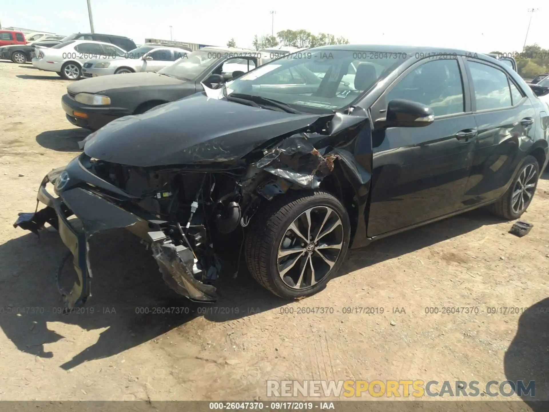 2 Photograph of a damaged car 2T1BURHE7KC125829 TOYOTA COROLLA 2019