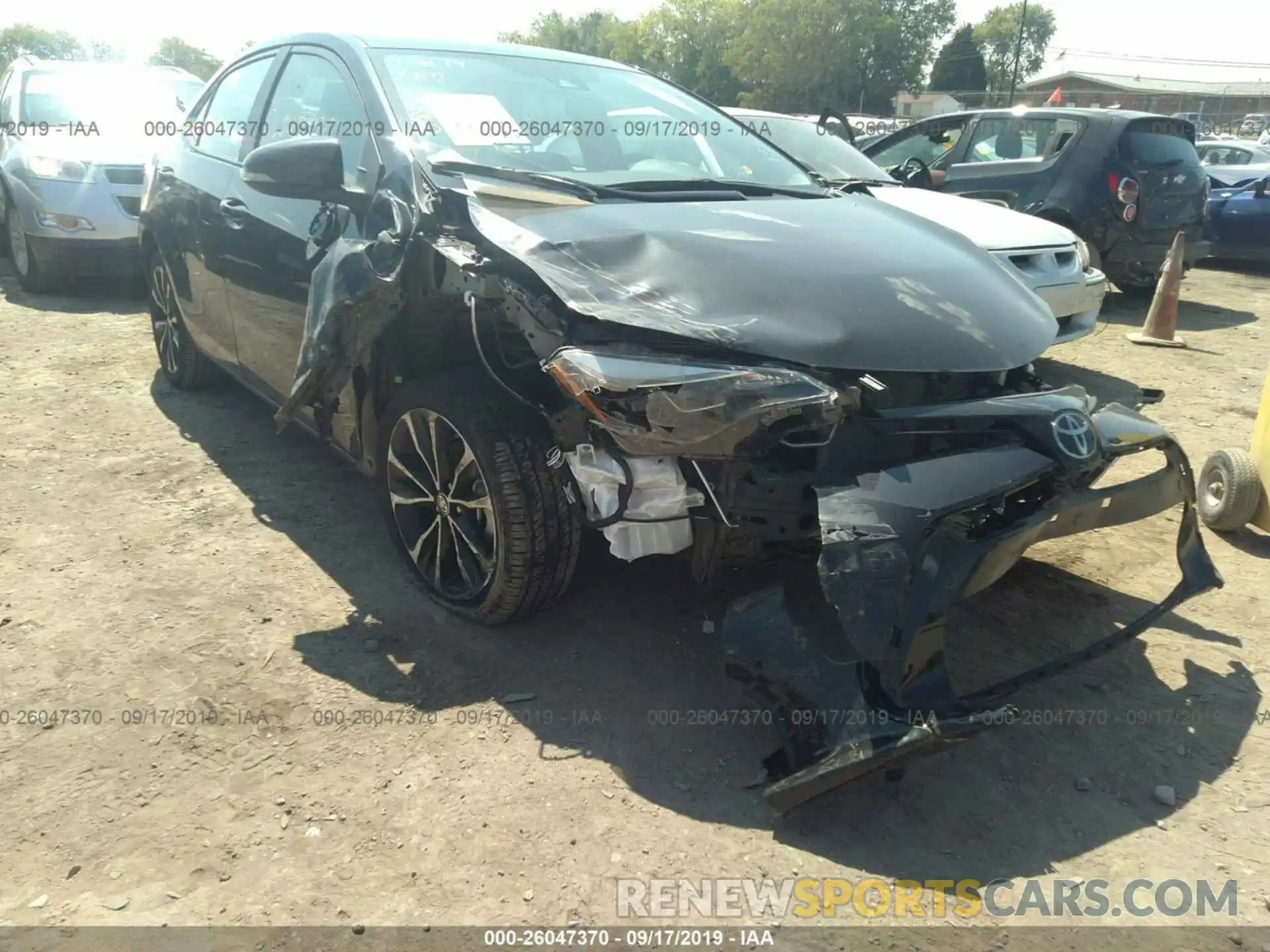 6 Photograph of a damaged car 2T1BURHE7KC125829 TOYOTA COROLLA 2019