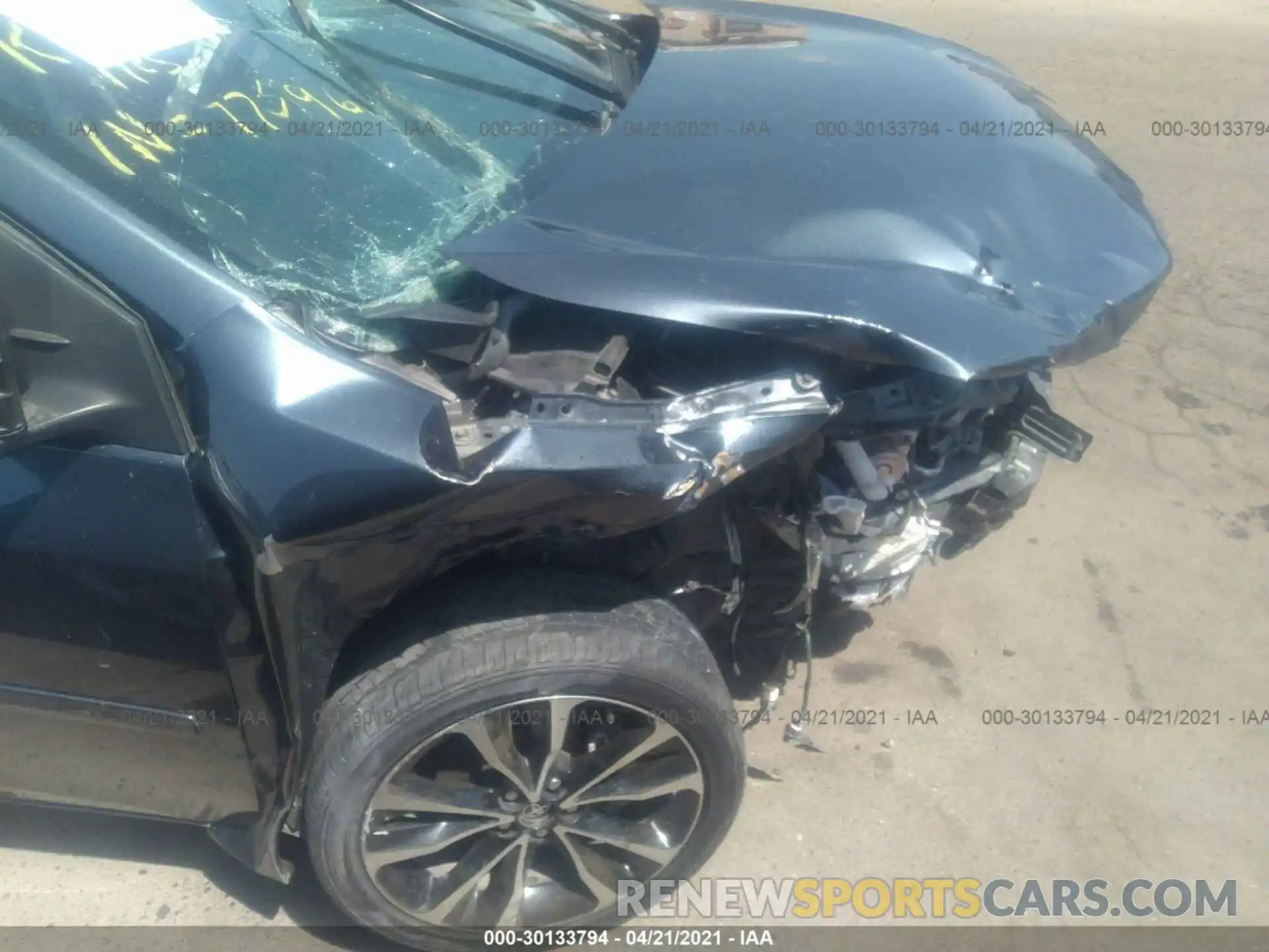 6 Photograph of a damaged car 2T1BURHE7KC126172 TOYOTA COROLLA 2019