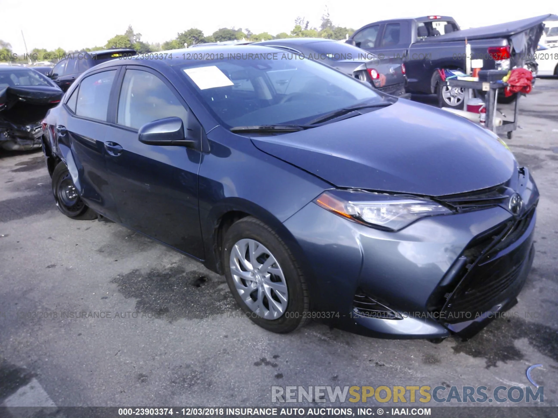 1 Photograph of a damaged car 2T1BURHE7KC126382 TOYOTA COROLLA 2019