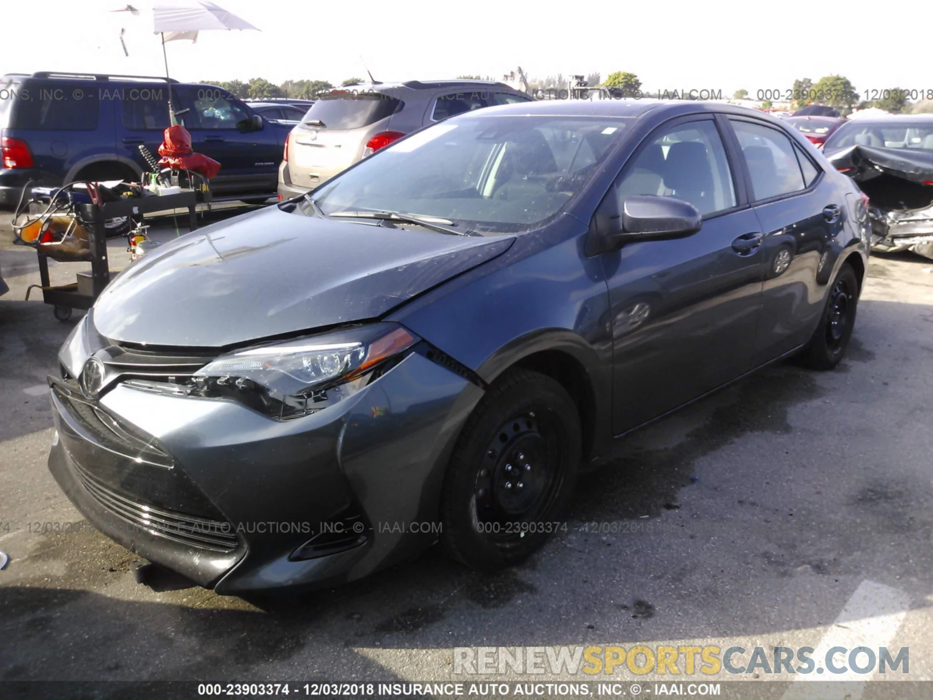 2 Photograph of a damaged car 2T1BURHE7KC126382 TOYOTA COROLLA 2019