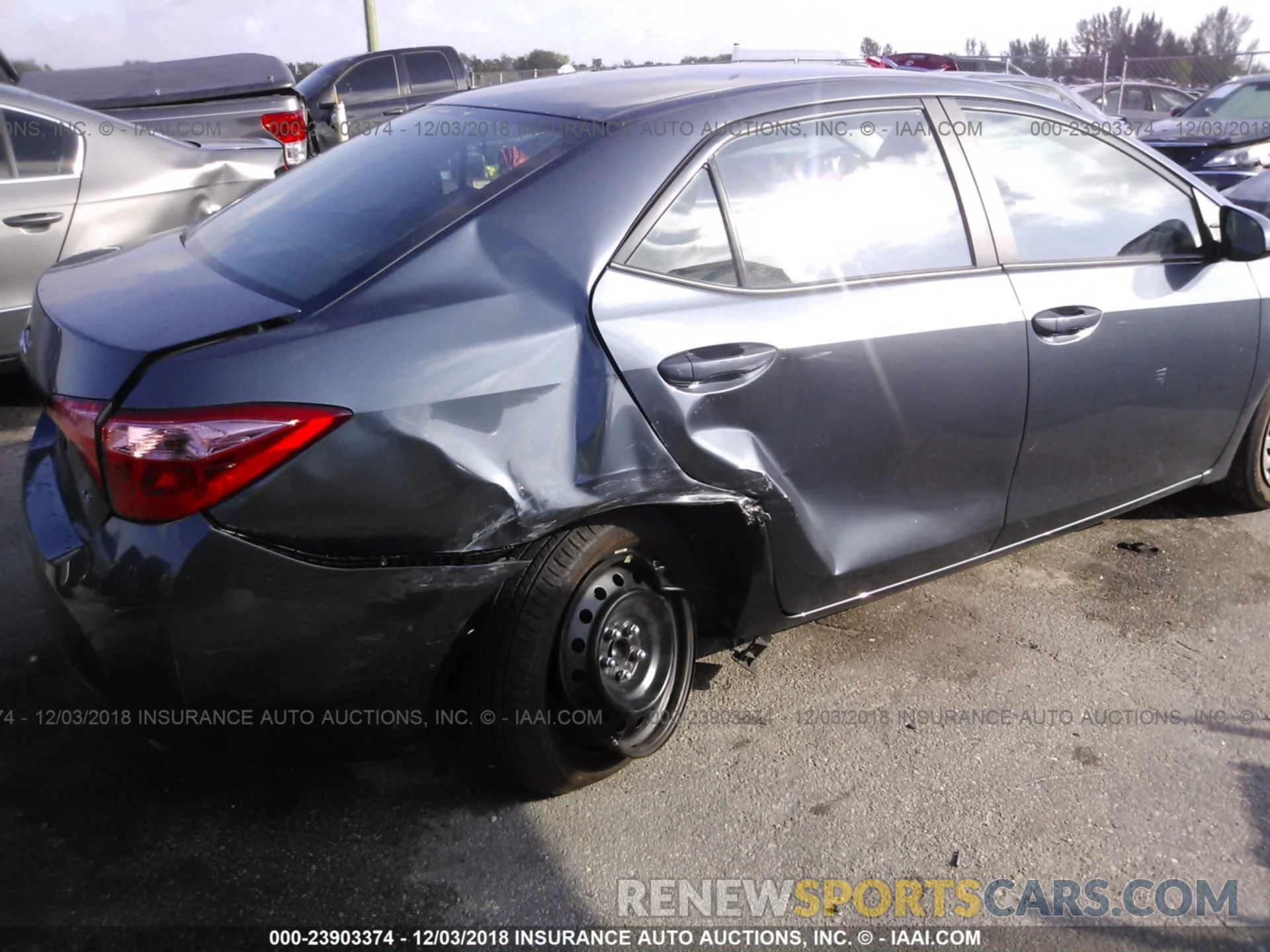 6 Photograph of a damaged car 2T1BURHE7KC126382 TOYOTA COROLLA 2019