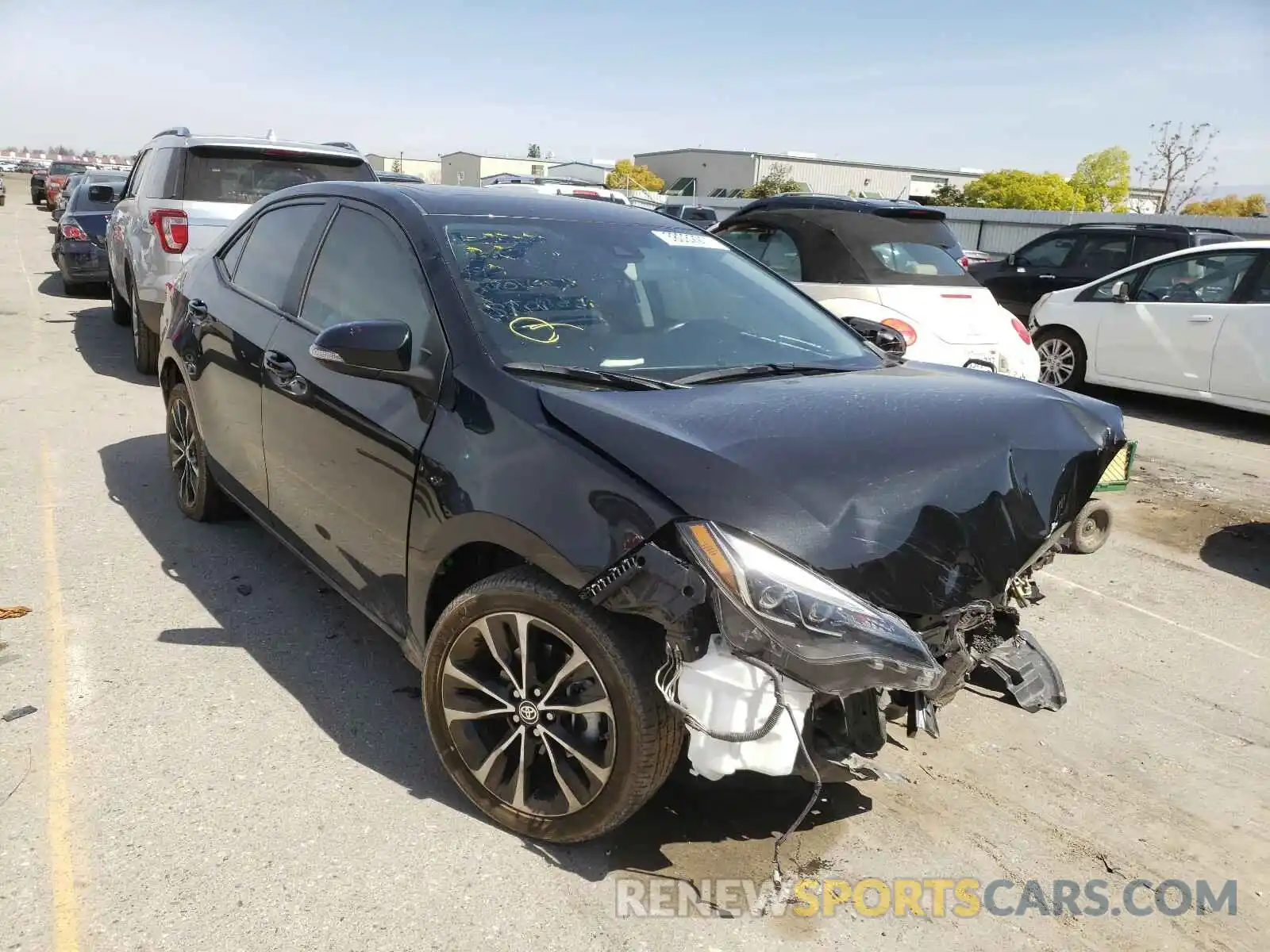 1 Photograph of a damaged car 2T1BURHE7KC126656 TOYOTA COROLLA 2019