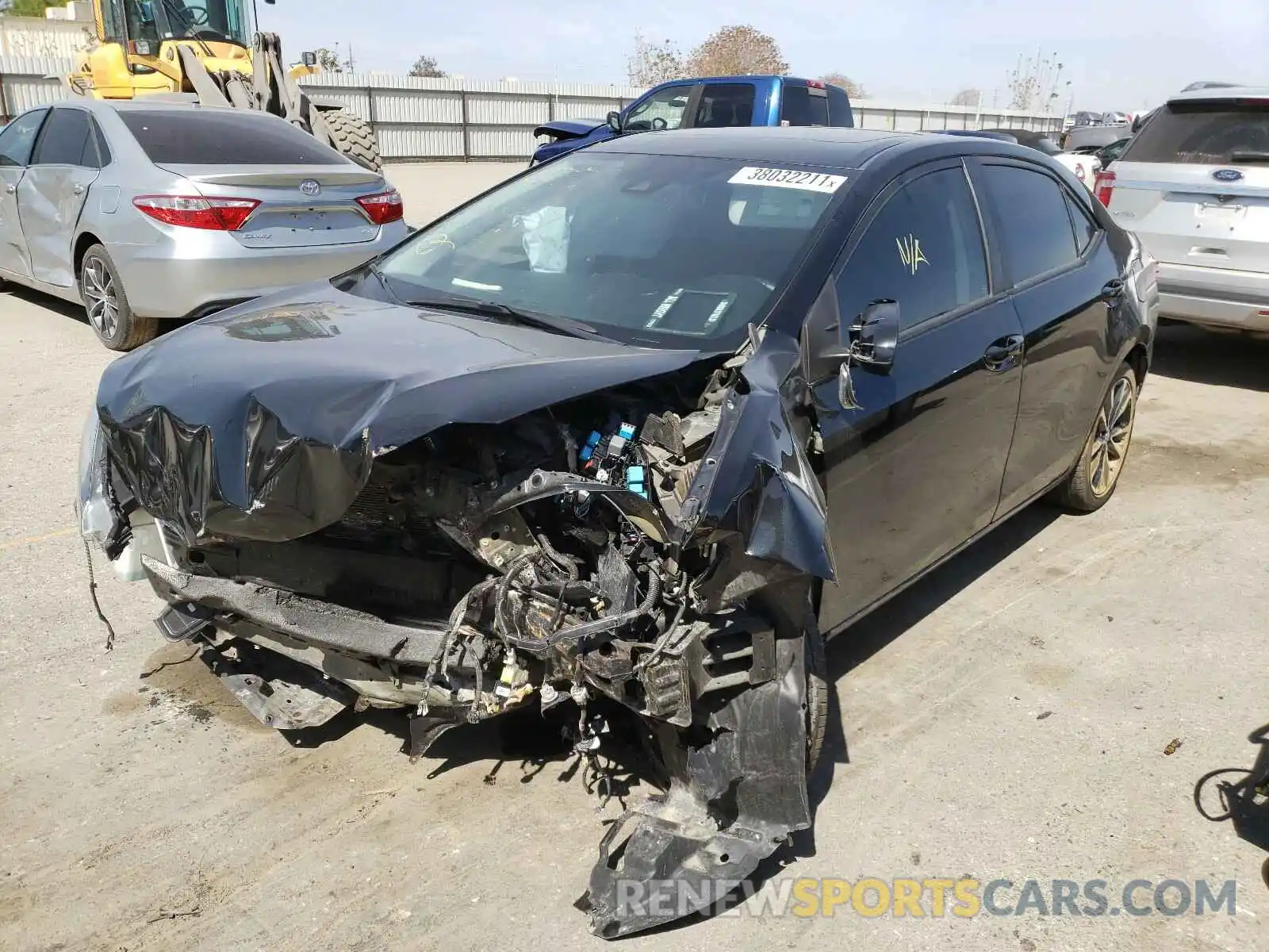 2 Photograph of a damaged car 2T1BURHE7KC126656 TOYOTA COROLLA 2019