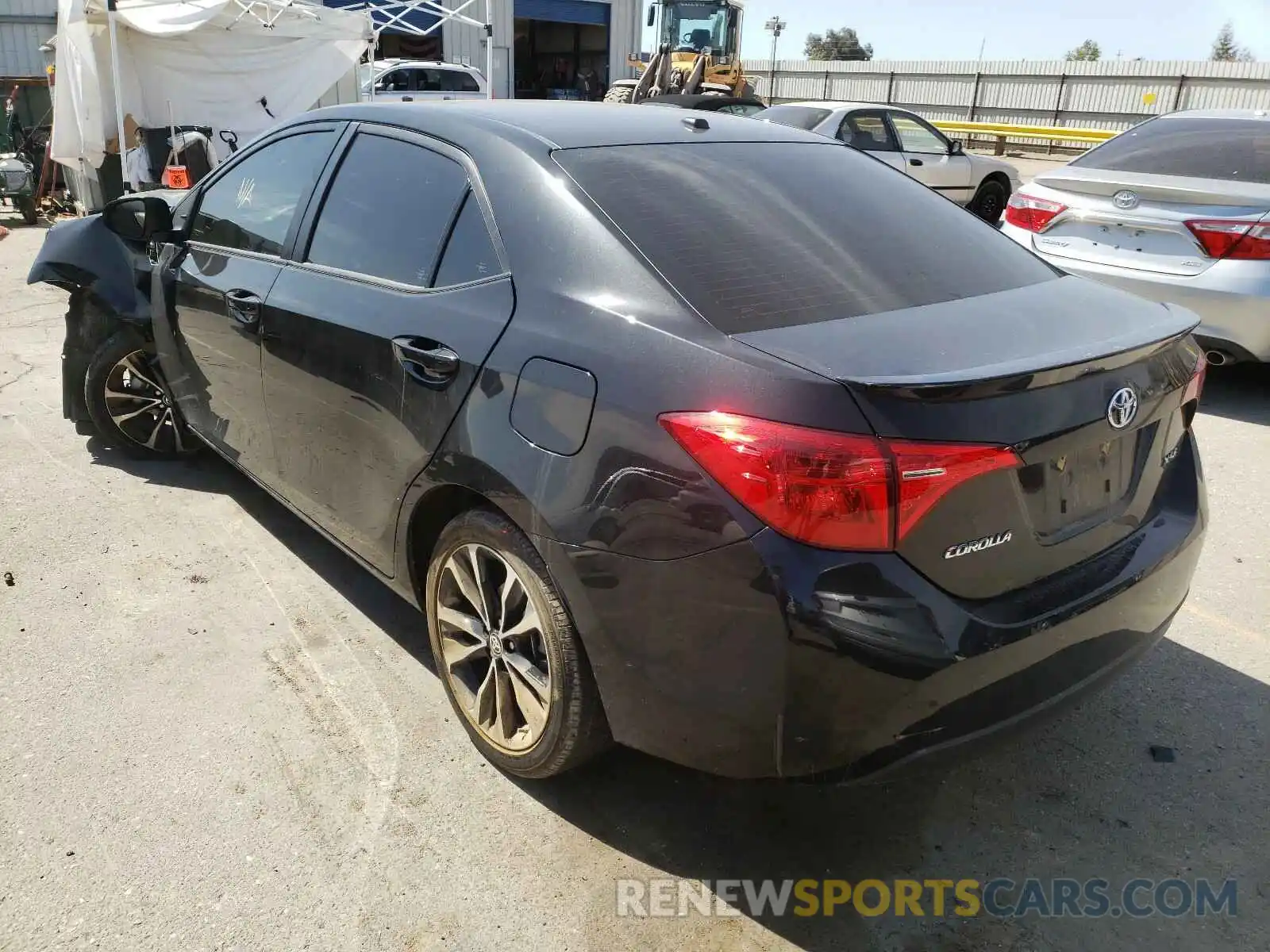 3 Photograph of a damaged car 2T1BURHE7KC126656 TOYOTA COROLLA 2019