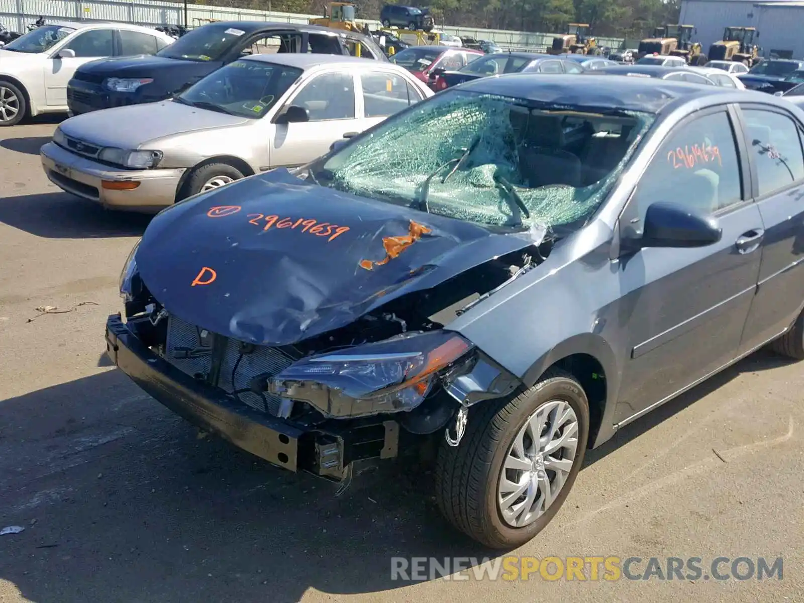 9 Photograph of a damaged car 2T1BURHE7KC126964 TOYOTA COROLLA 2019