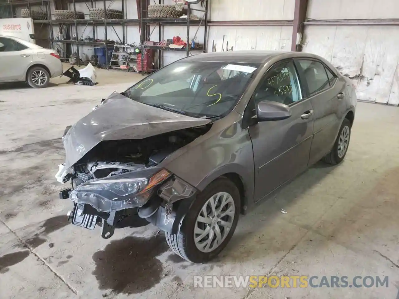 2 Photograph of a damaged car 2T1BURHE7KC128052 TOYOTA COROLLA 2019