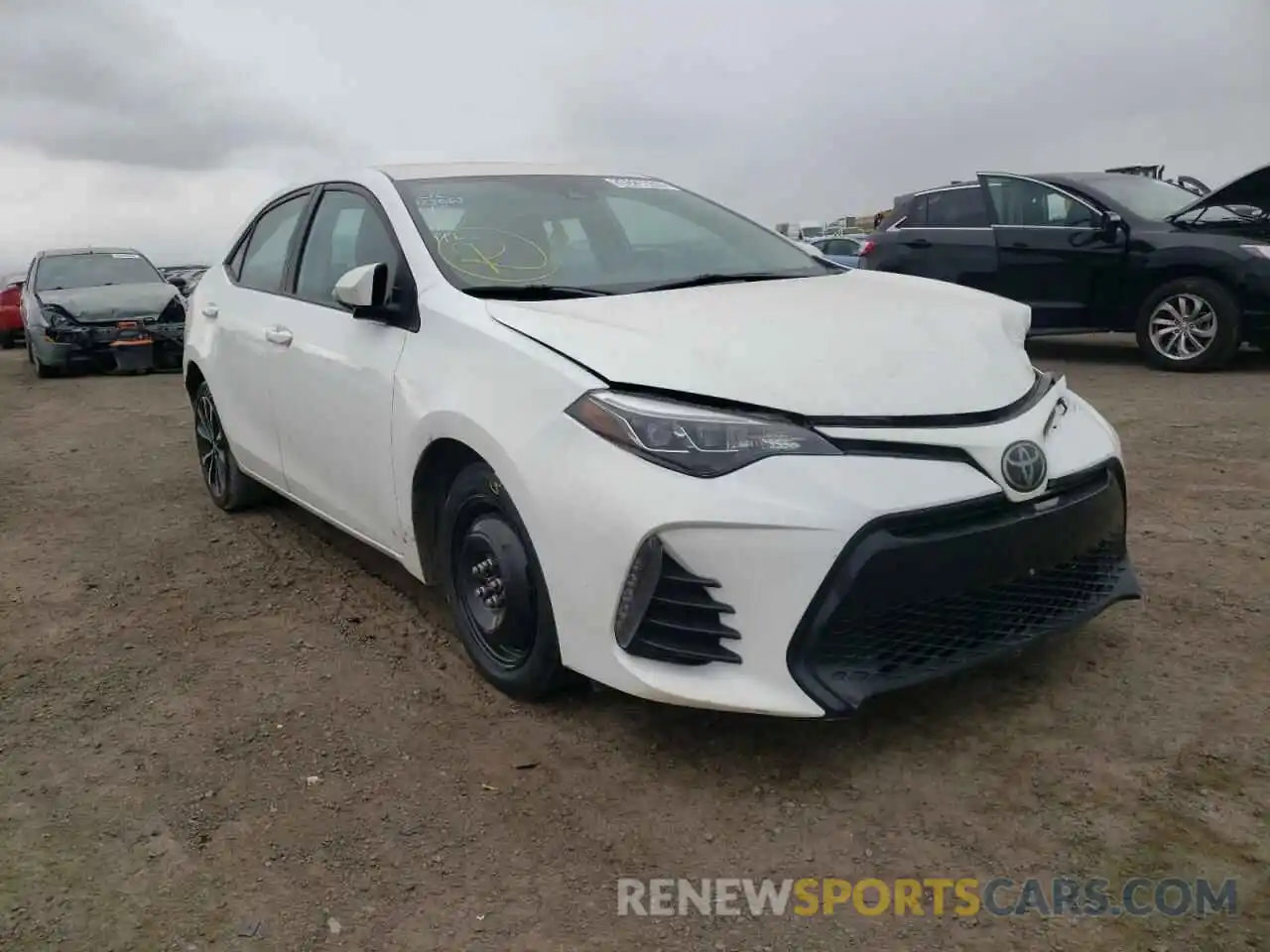 1 Photograph of a damaged car 2T1BURHE7KC128083 TOYOTA COROLLA 2019