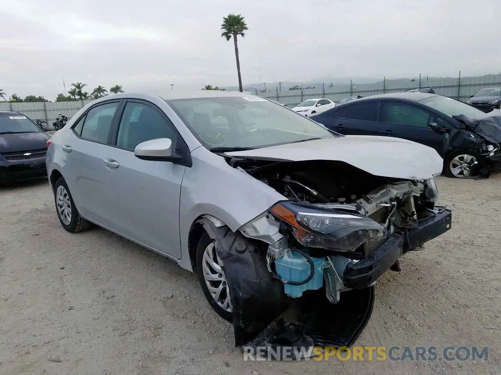 1 Photograph of a damaged car 2T1BURHE7KC128326 TOYOTA COROLLA 2019