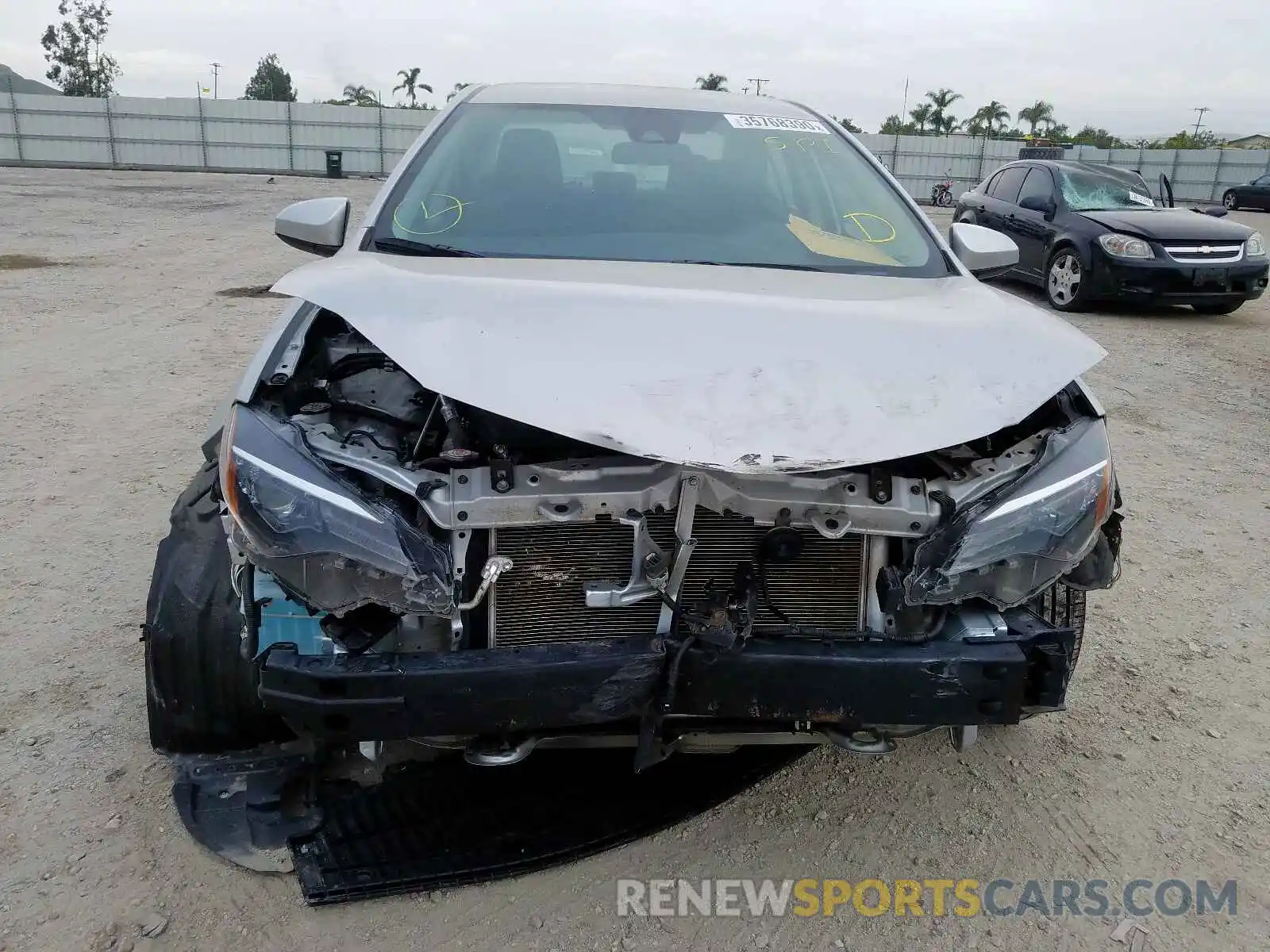 9 Photograph of a damaged car 2T1BURHE7KC128326 TOYOTA COROLLA 2019