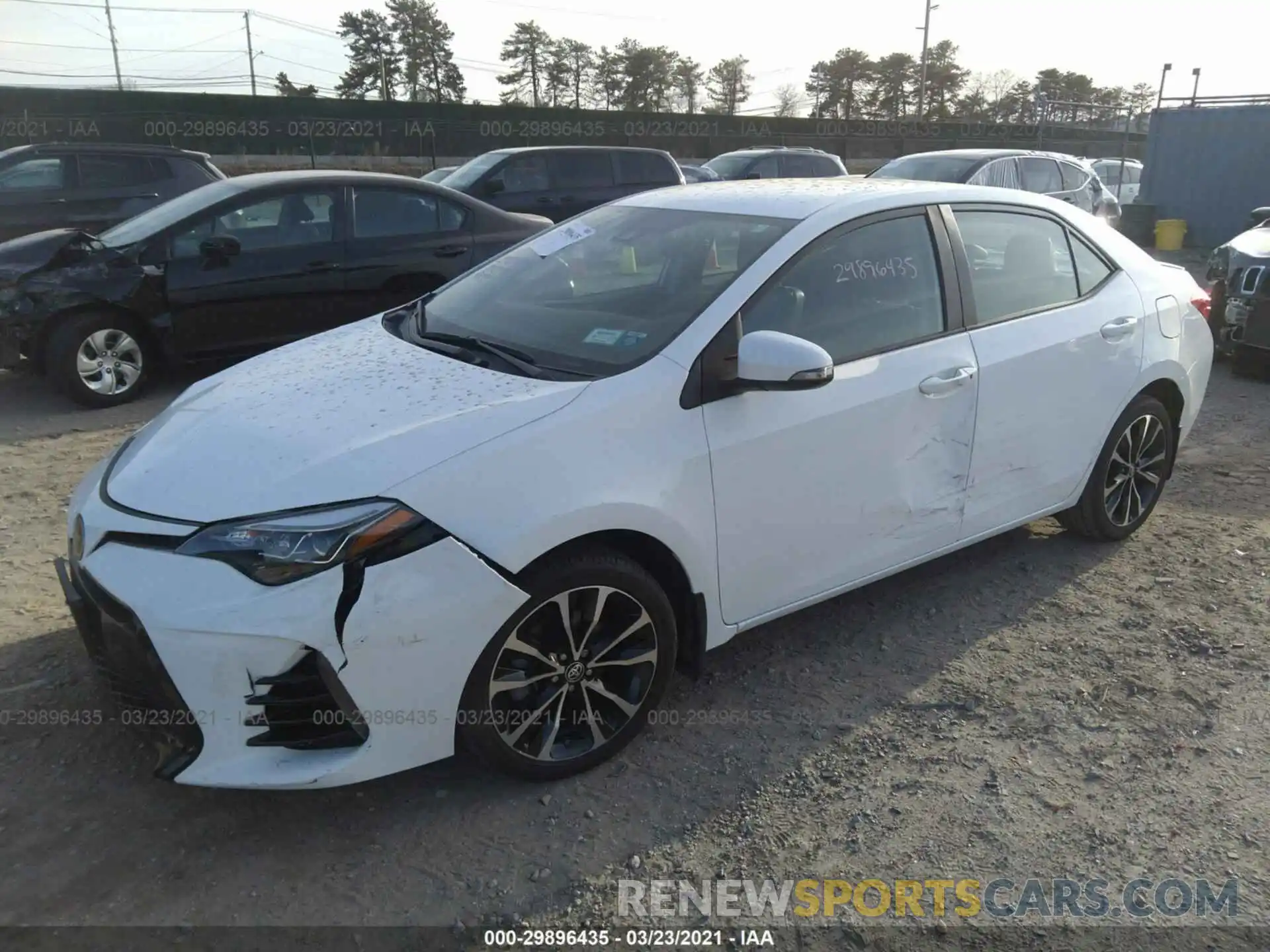 2 Photograph of a damaged car 2T1BURHE7KC128648 TOYOTA COROLLA 2019