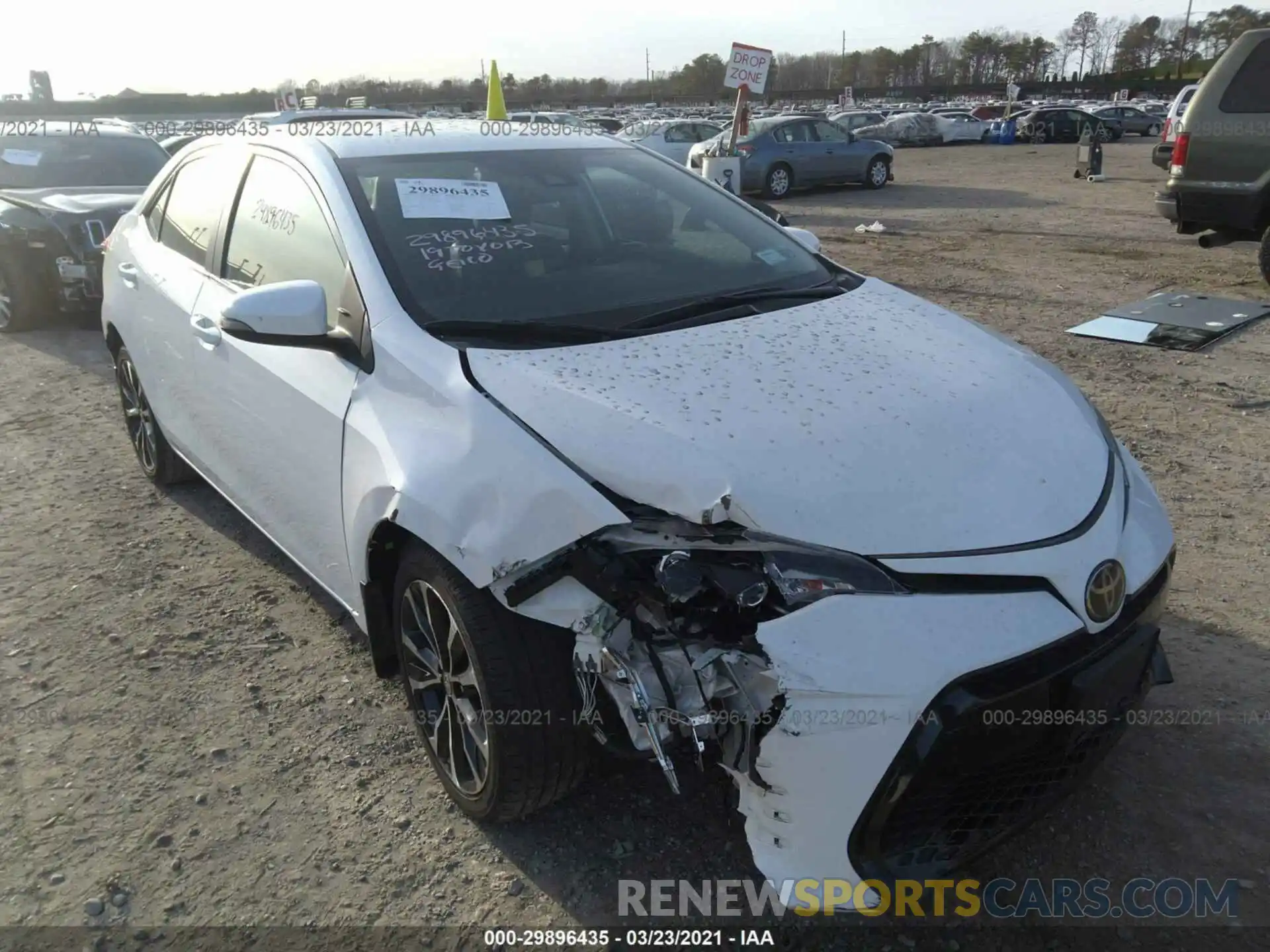 6 Photograph of a damaged car 2T1BURHE7KC128648 TOYOTA COROLLA 2019