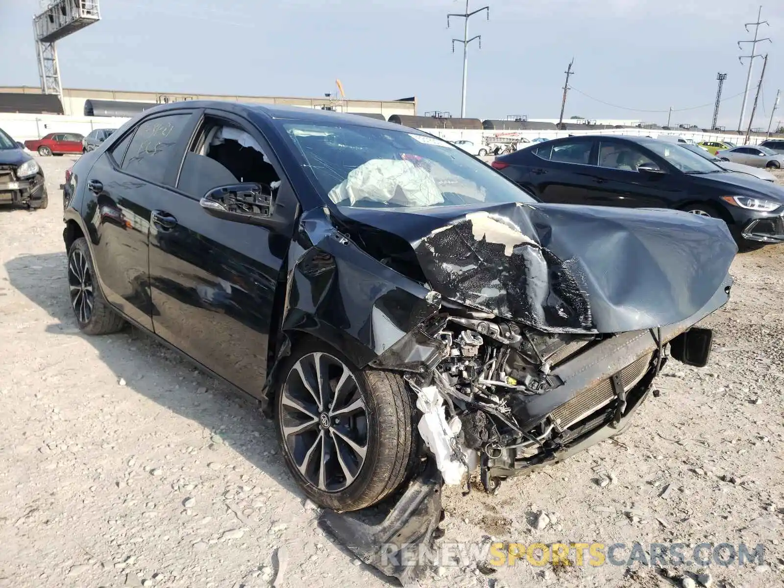 1 Photograph of a damaged car 2T1BURHE7KC128665 TOYOTA COROLLA 2019