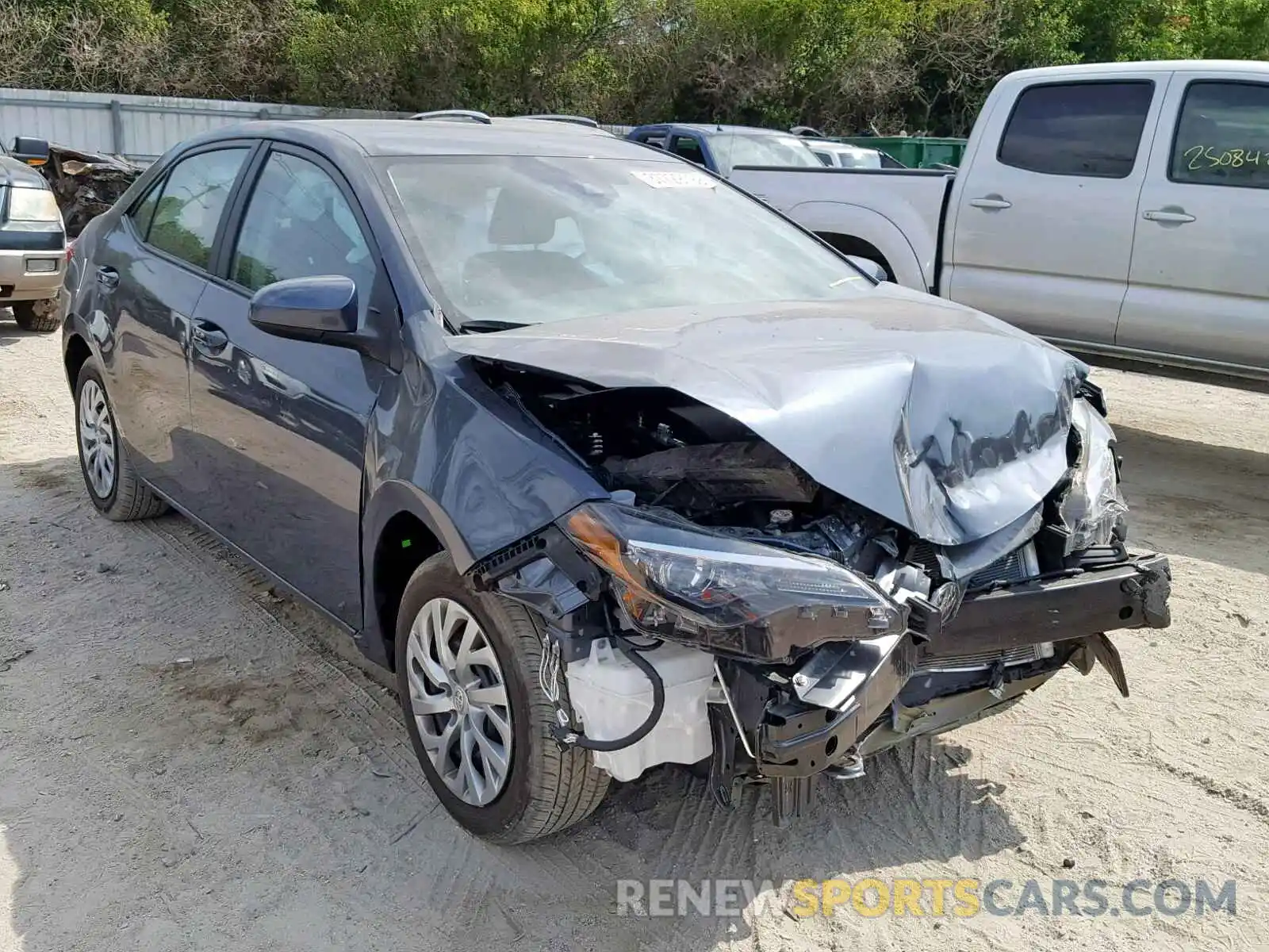 1 Photograph of a damaged car 2T1BURHE7KC128911 TOYOTA COROLLA 2019