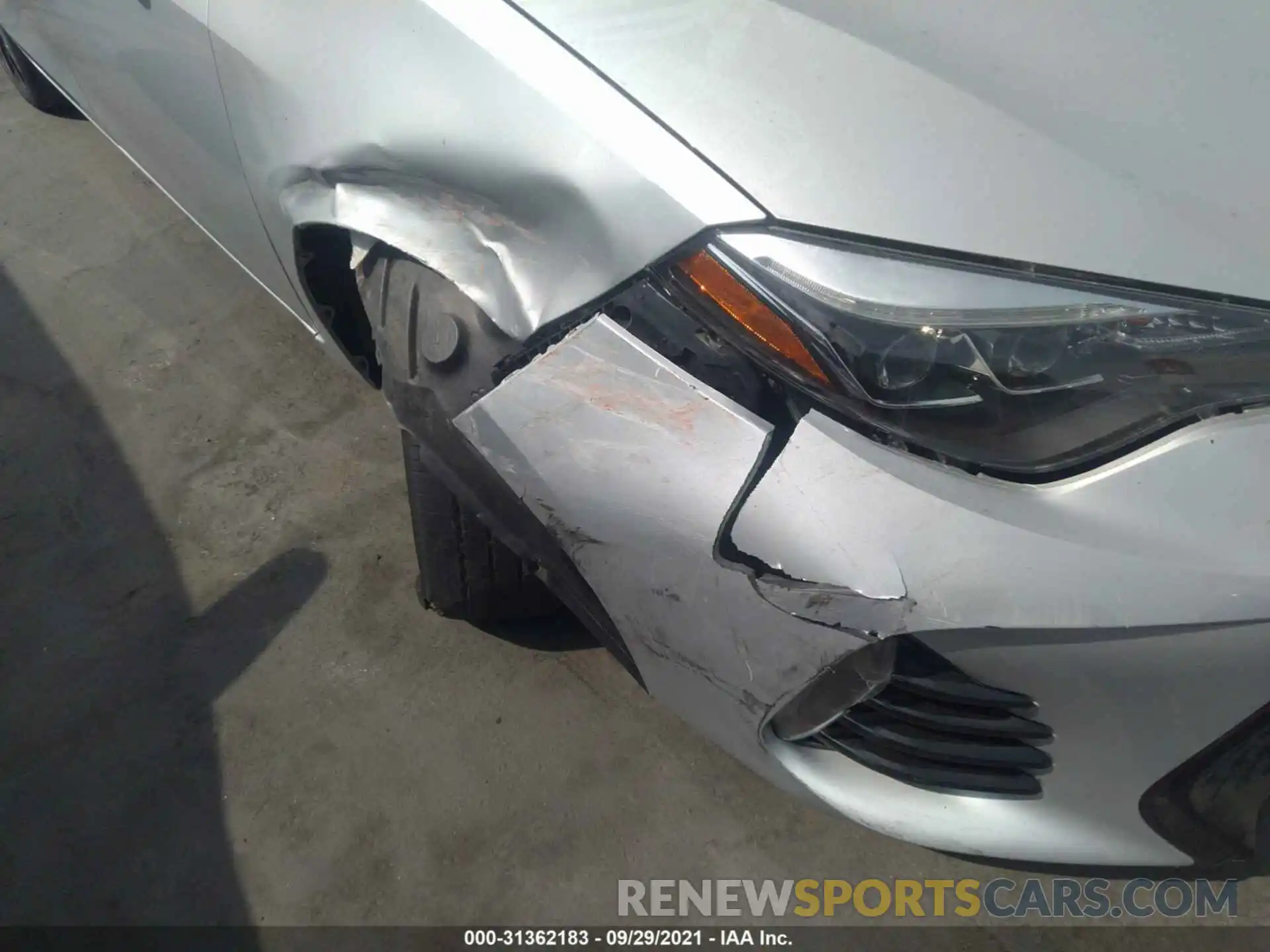 6 Photograph of a damaged car 2T1BURHE7KC129315 TOYOTA COROLLA 2019