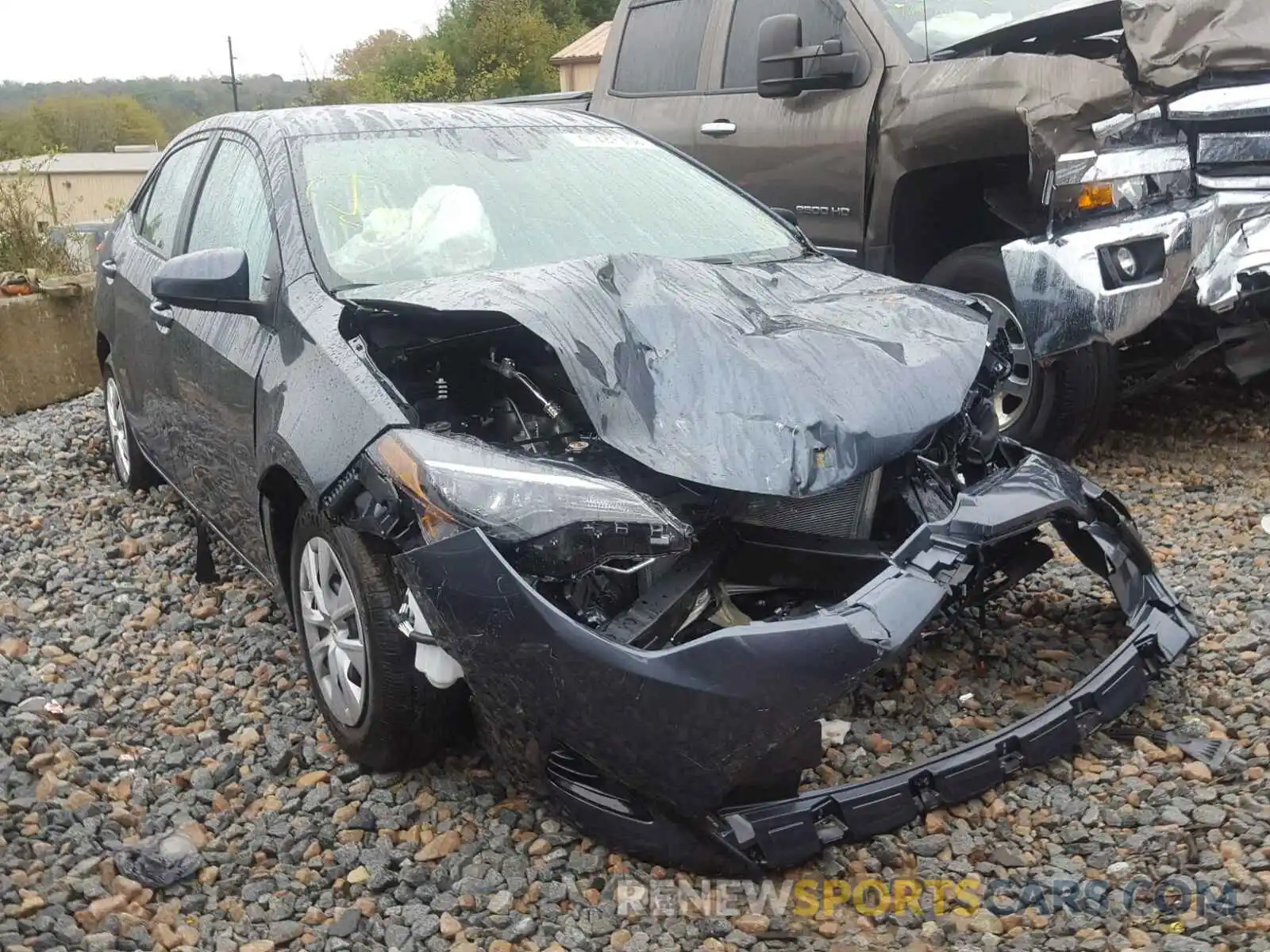 1 Photograph of a damaged car 2T1BURHE7KC129637 TOYOTA COROLLA 2019