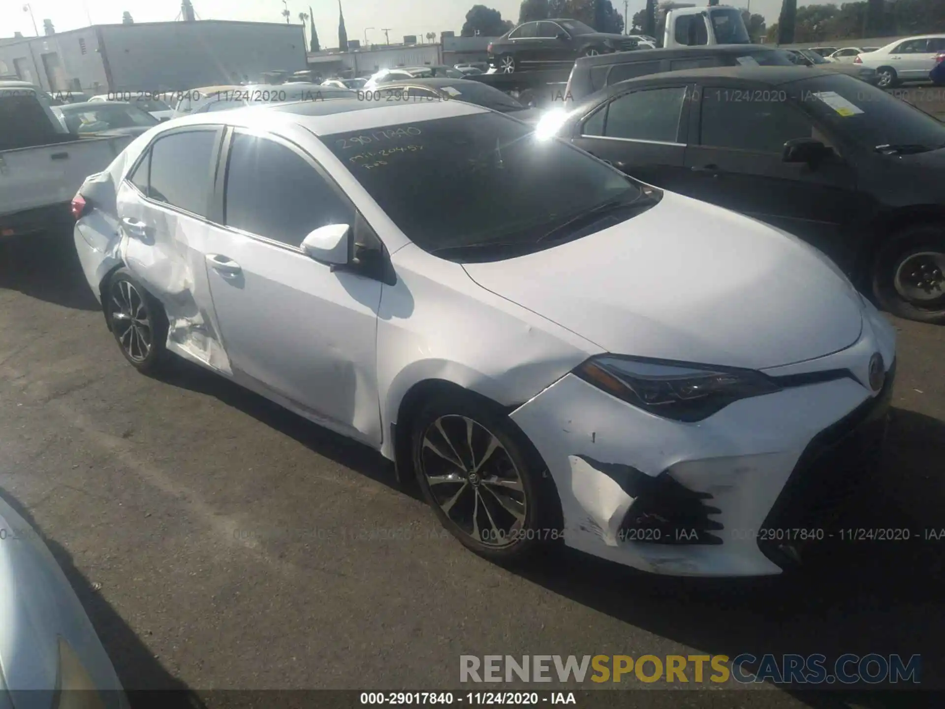 1 Photograph of a damaged car 2T1BURHE7KC130481 TOYOTA COROLLA 2019