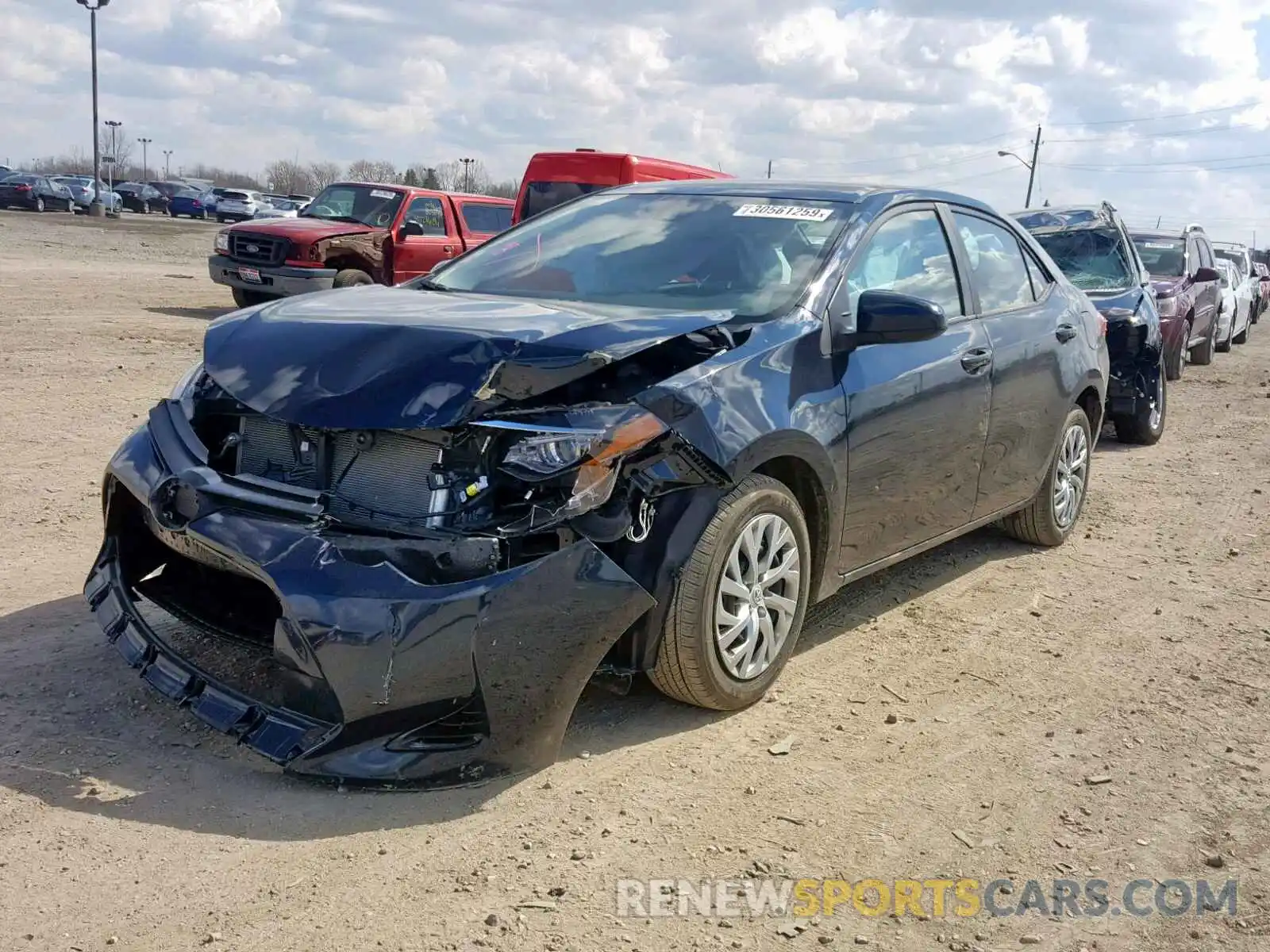 2 Photograph of a damaged car 2T1BURHE7KC130707 TOYOTA COROLLA 2019