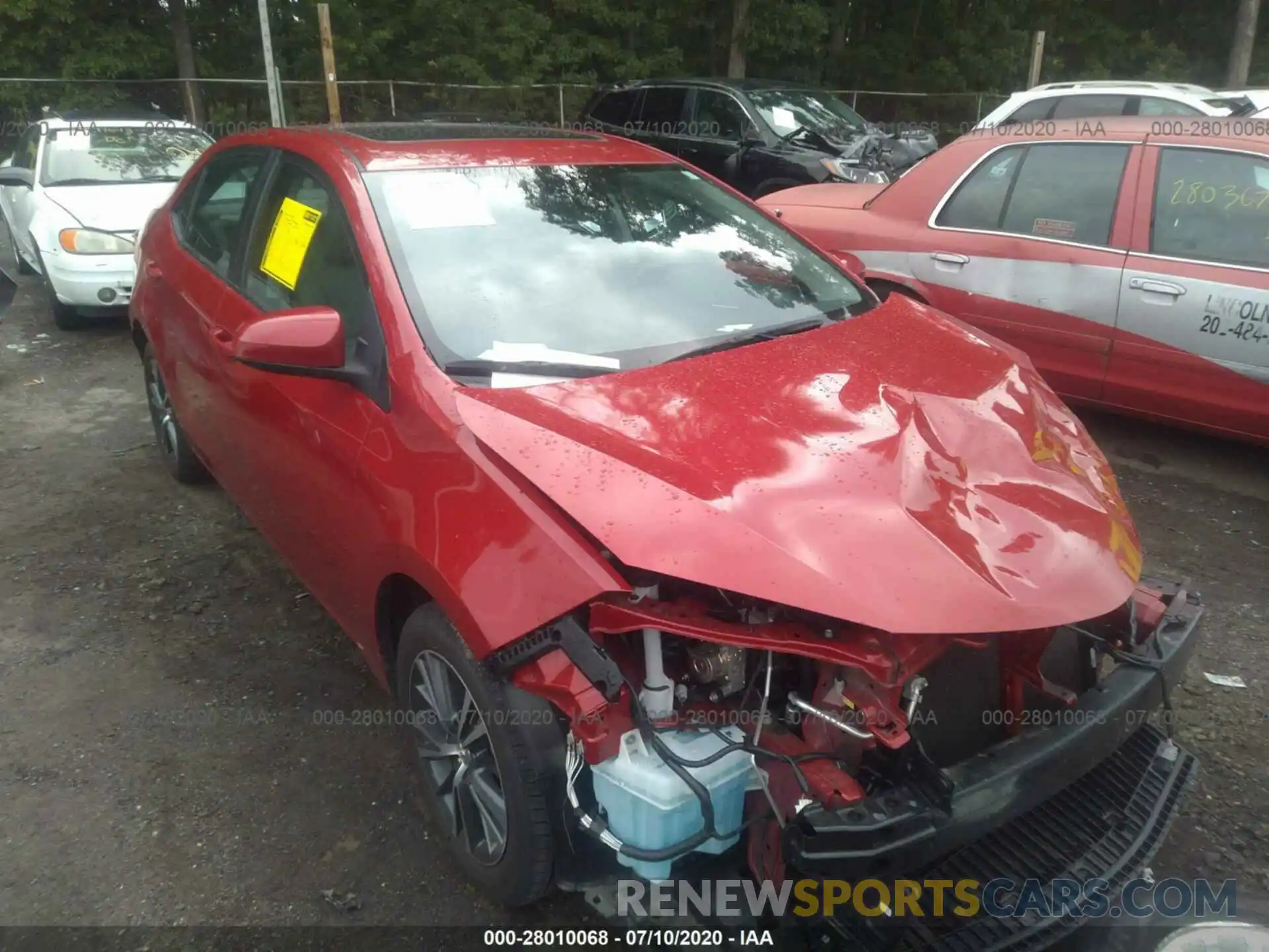 1 Photograph of a damaged car 2T1BURHE7KC131128 TOYOTA COROLLA 2019