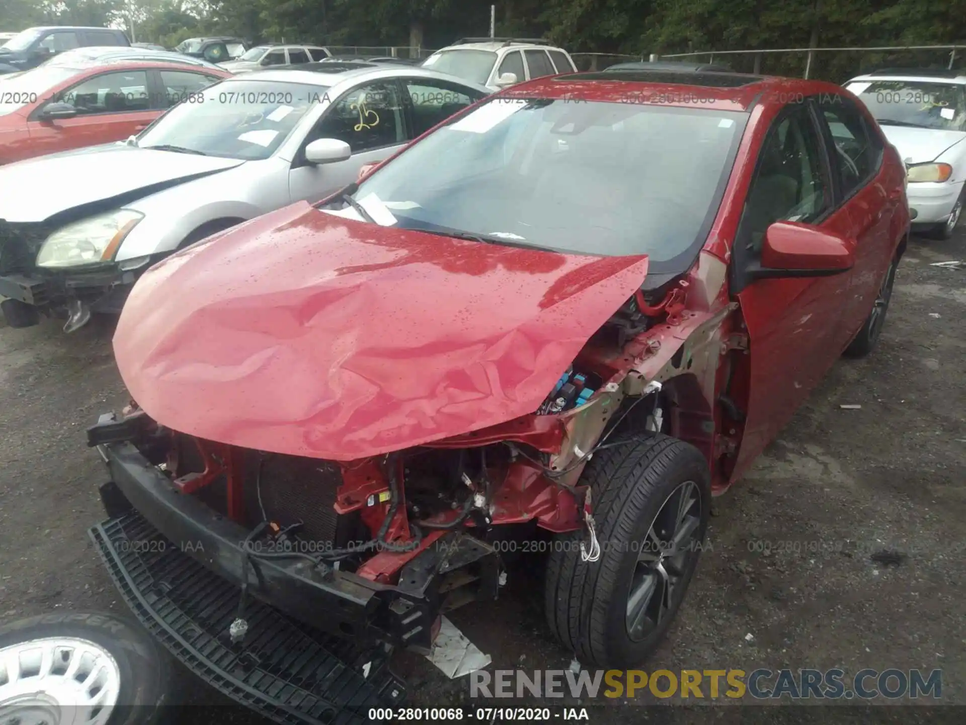 2 Photograph of a damaged car 2T1BURHE7KC131128 TOYOTA COROLLA 2019