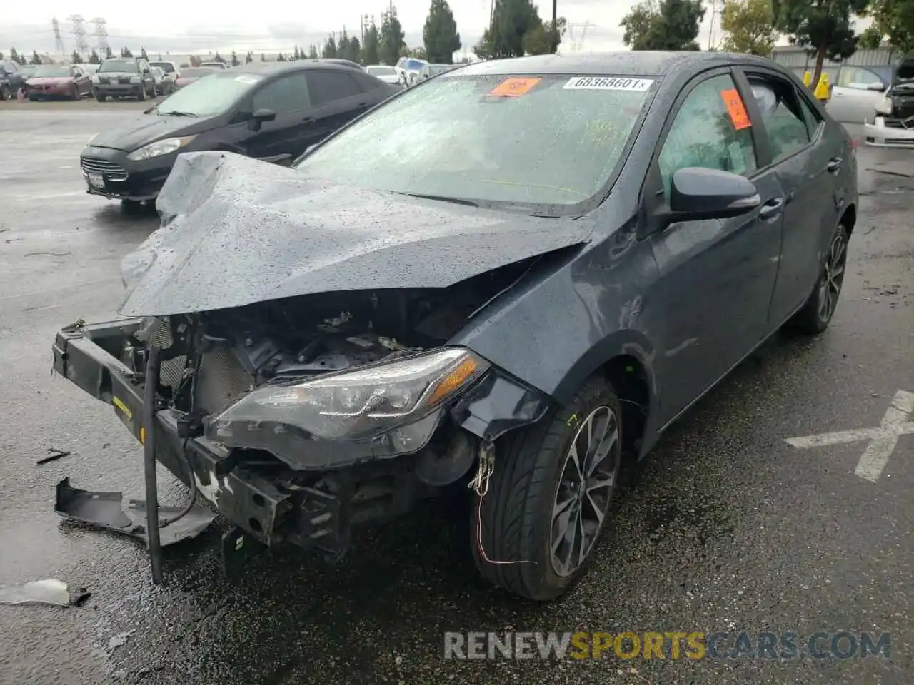 2 Photograph of a damaged car 2T1BURHE7KC131243 TOYOTA COROLLA 2019