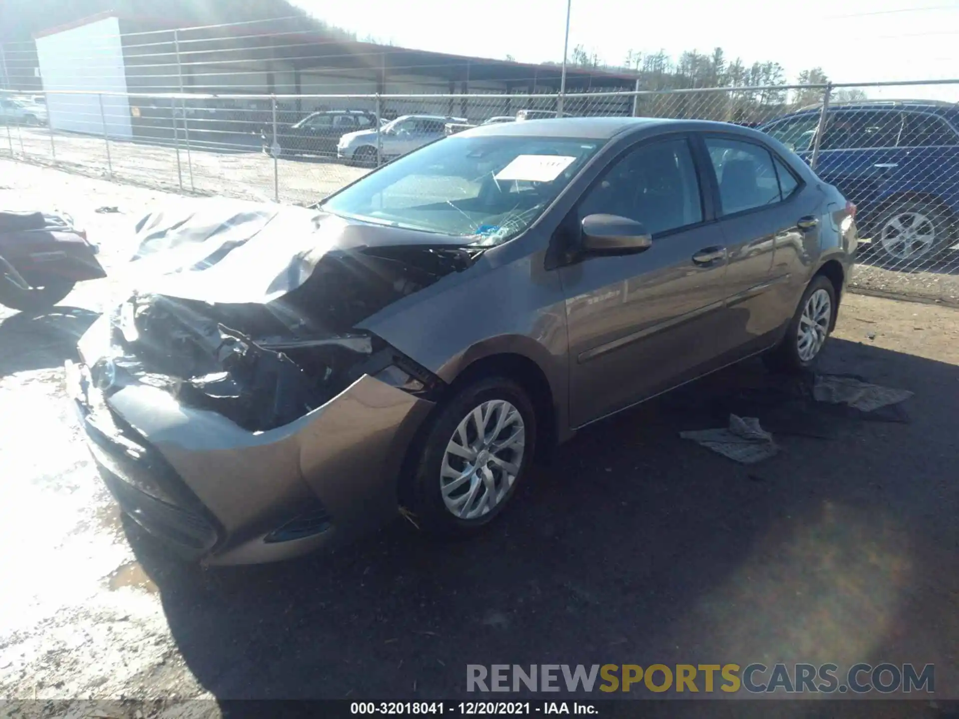 2 Photograph of a damaged car 2T1BURHE7KC131677 TOYOTA COROLLA 2019