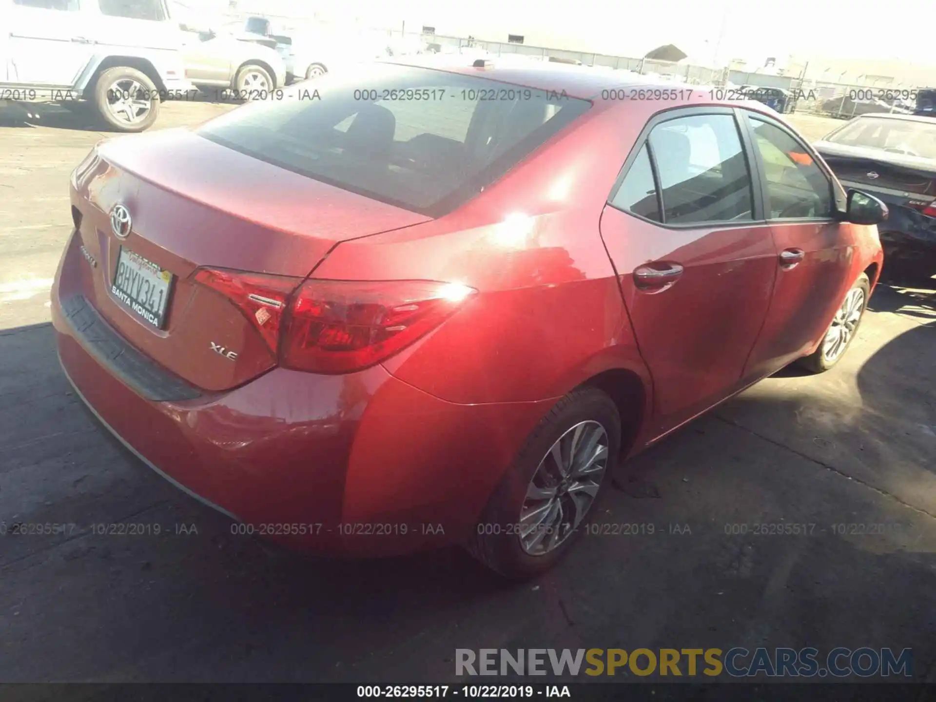 4 Photograph of a damaged car 2T1BURHE7KC131727 TOYOTA COROLLA 2019