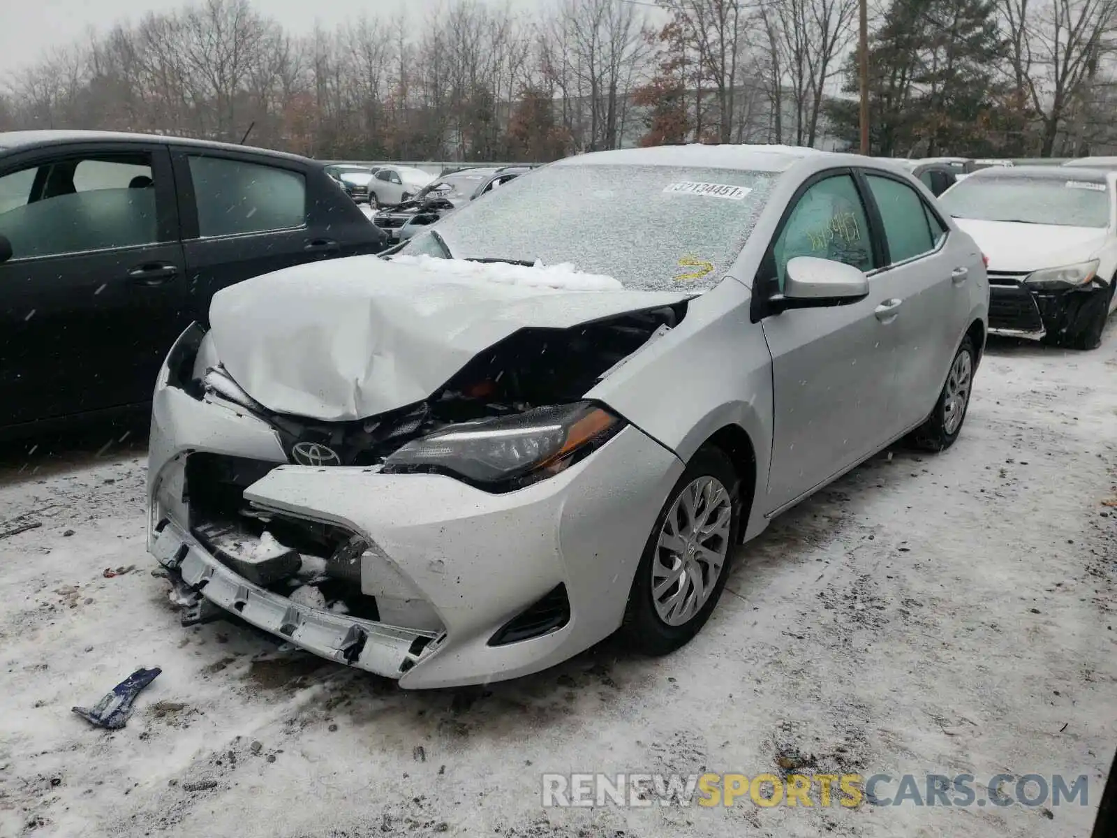 2 Photograph of a damaged car 2T1BURHE7KC132084 TOYOTA COROLLA 2019