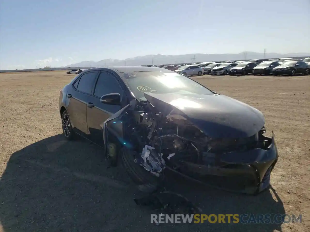 1 Photograph of a damaged car 2T1BURHE7KC132327 TOYOTA COROLLA 2019