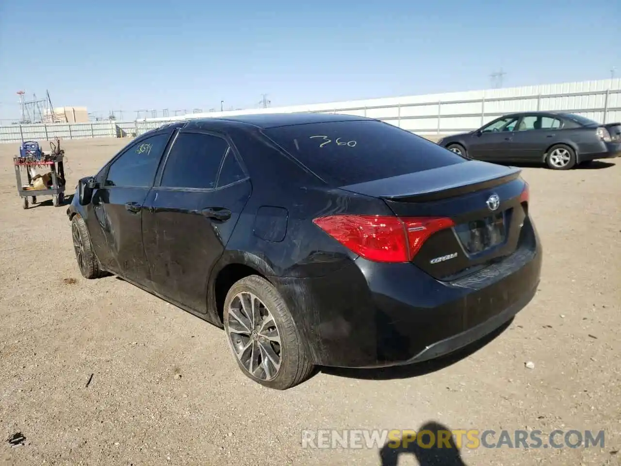 3 Photograph of a damaged car 2T1BURHE7KC132327 TOYOTA COROLLA 2019