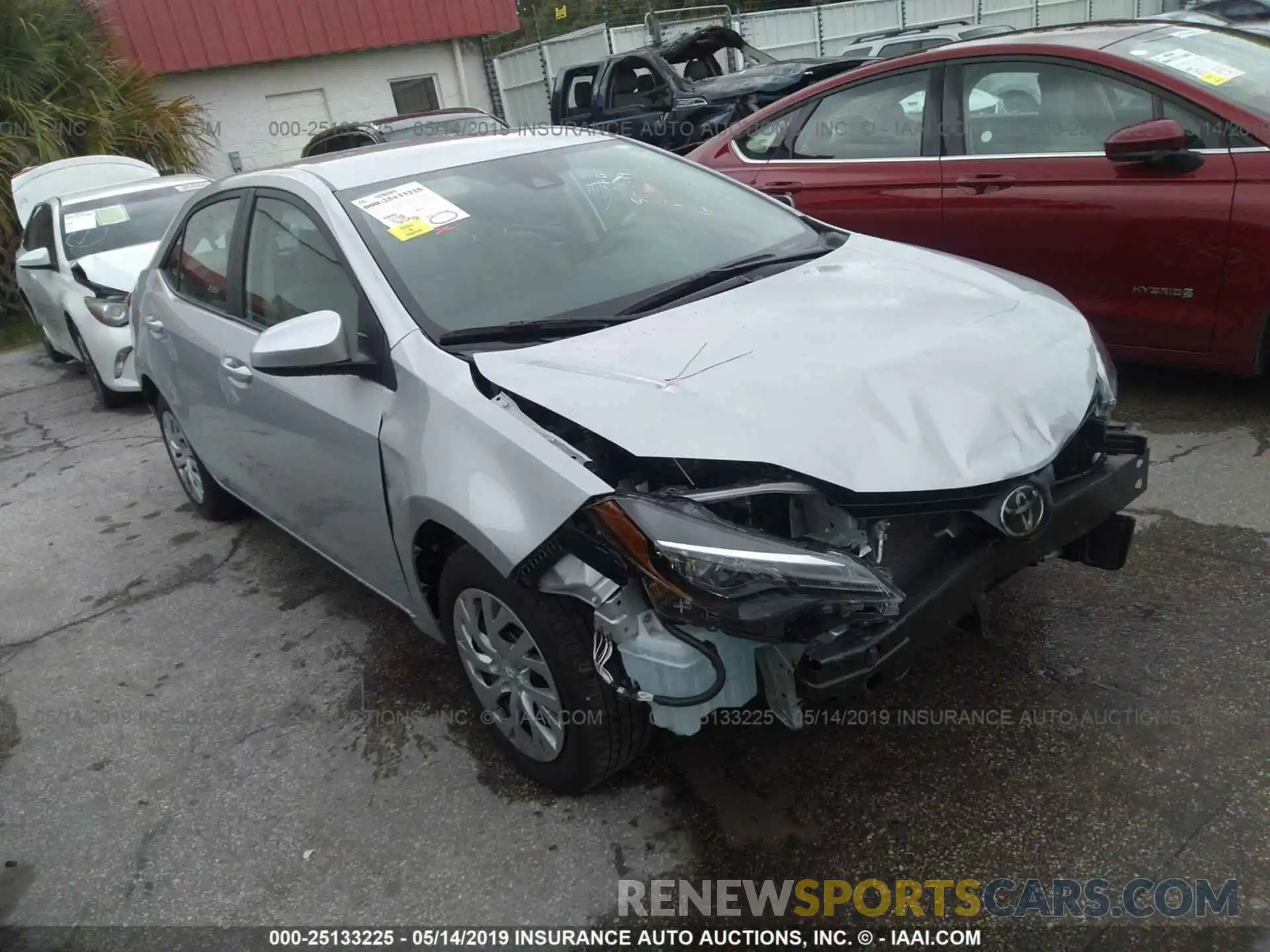 1 Photograph of a damaged car 2T1BURHE7KC132845 TOYOTA COROLLA 2019