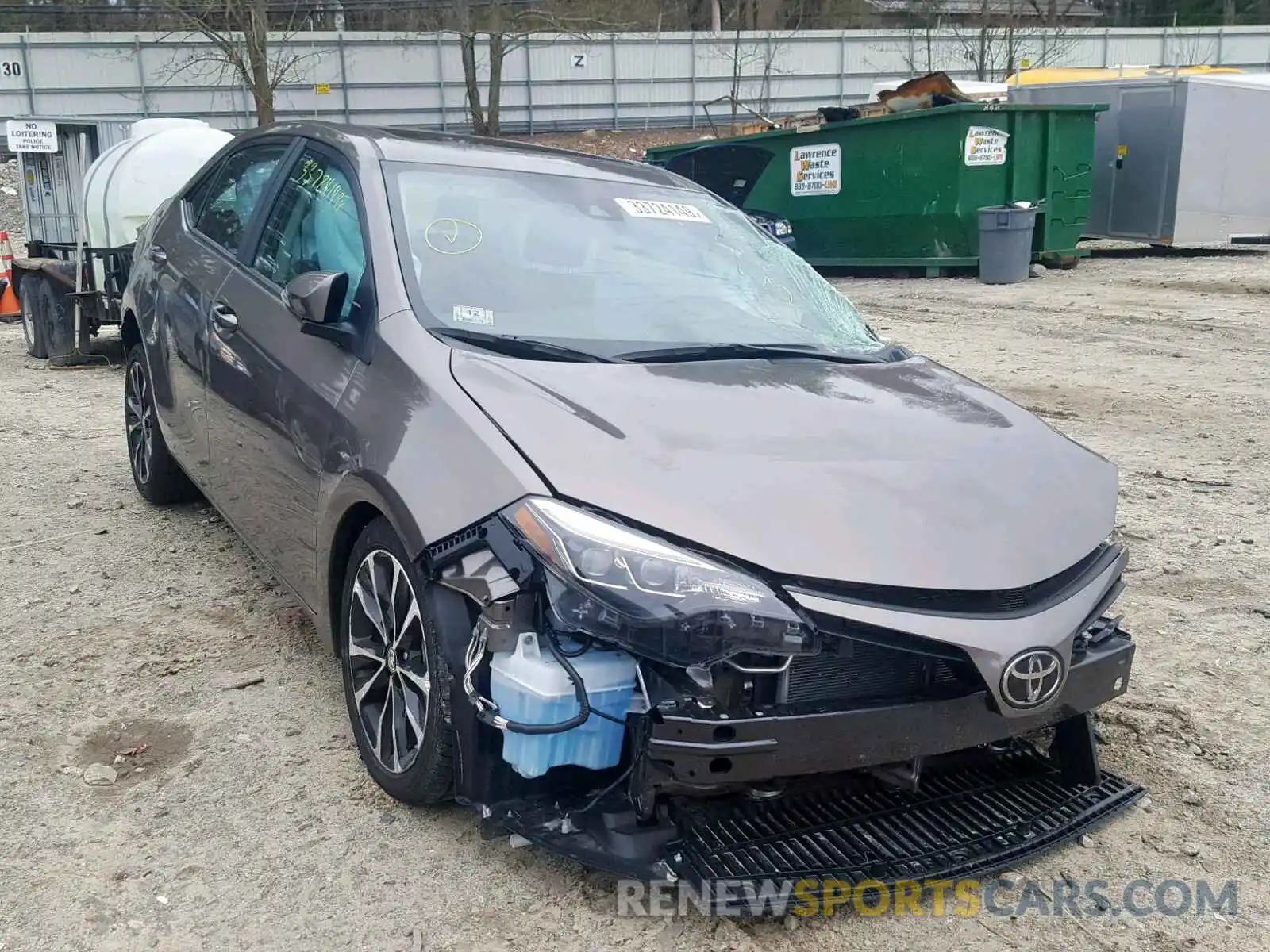 1 Photograph of a damaged car 2T1BURHE7KC134272 TOYOTA COROLLA 2019