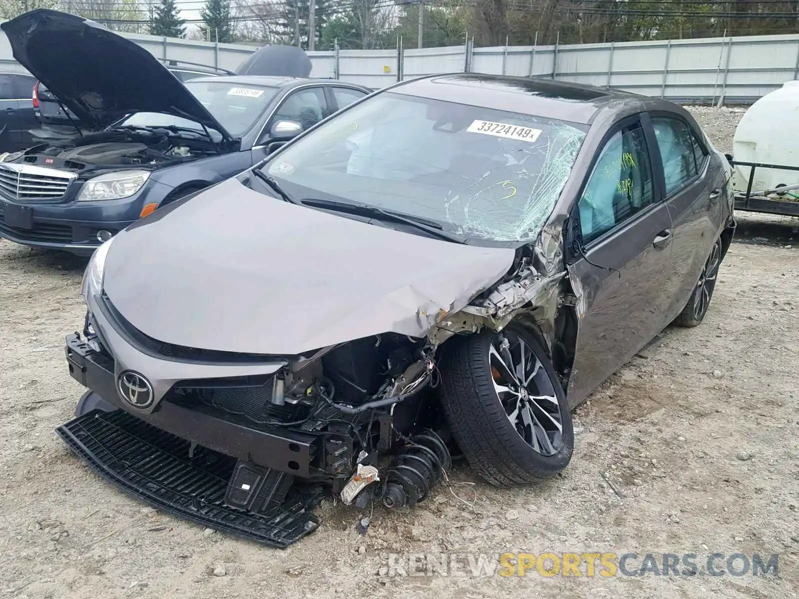 2 Photograph of a damaged car 2T1BURHE7KC134272 TOYOTA COROLLA 2019