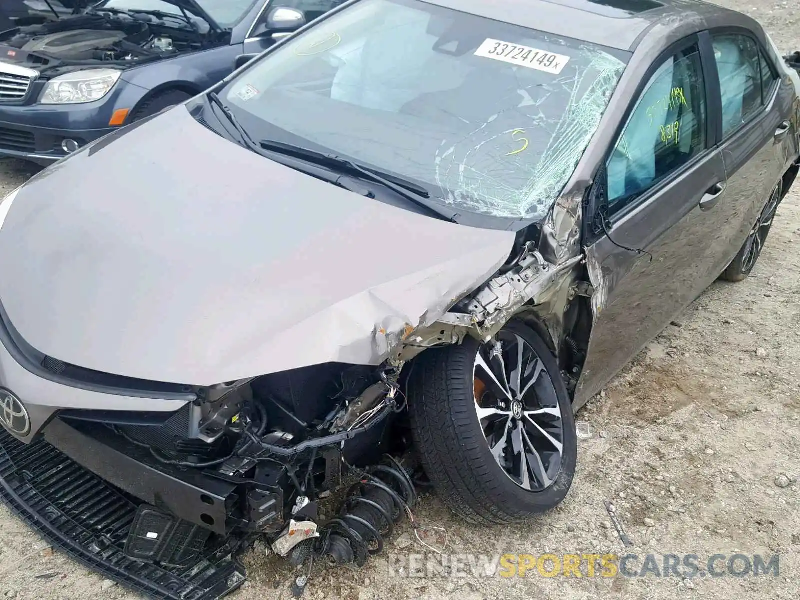 9 Photograph of a damaged car 2T1BURHE7KC134272 TOYOTA COROLLA 2019