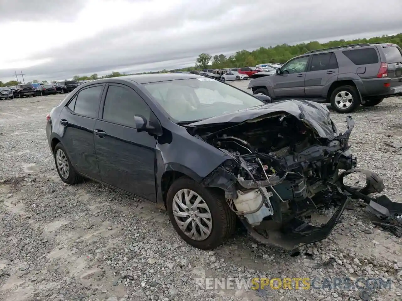 1 Photograph of a damaged car 2T1BURHE7KC135308 TOYOTA COROLLA 2019