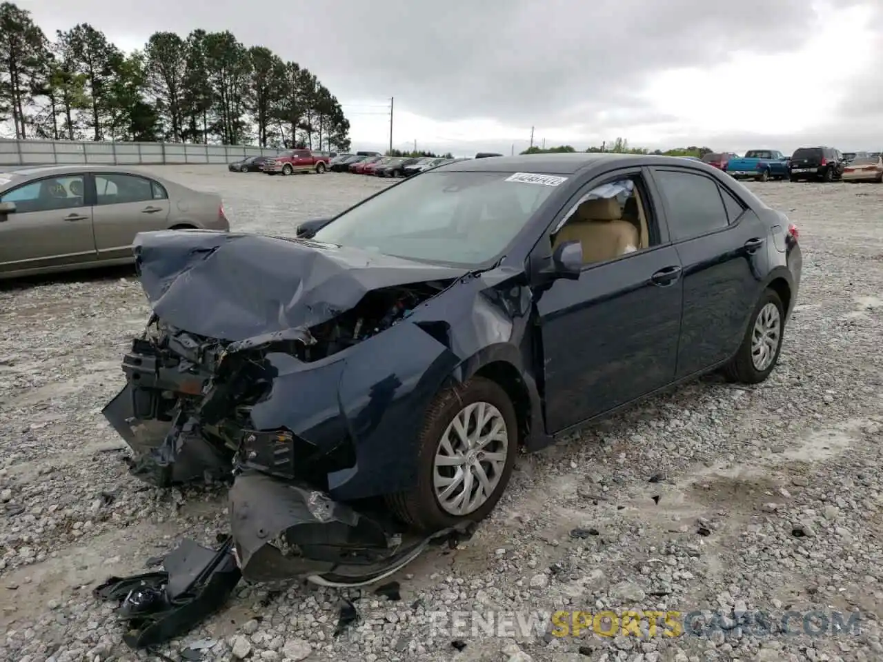 2 Photograph of a damaged car 2T1BURHE7KC135308 TOYOTA COROLLA 2019