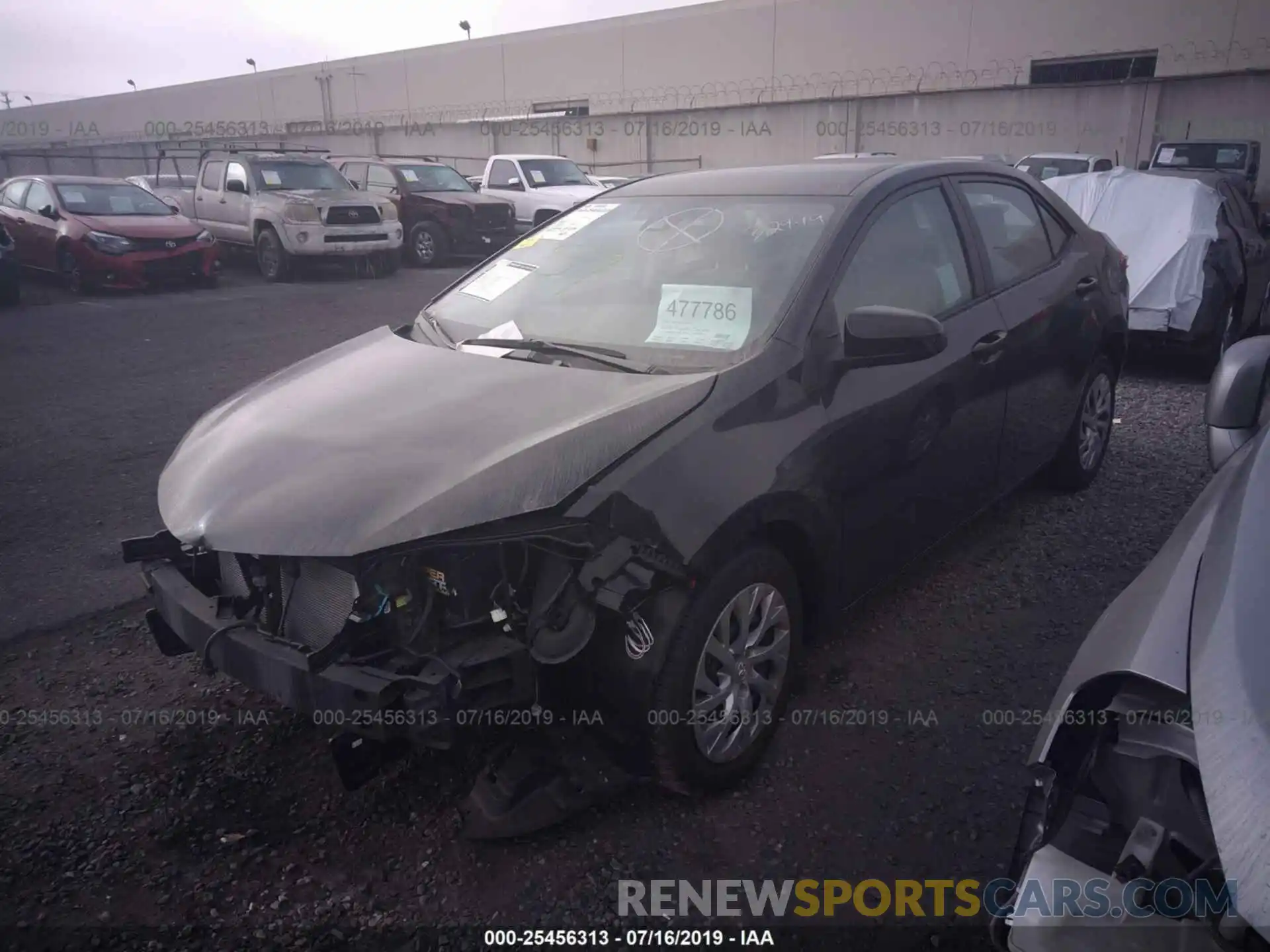 2 Photograph of a damaged car 2T1BURHE7KC135583 TOYOTA COROLLA 2019