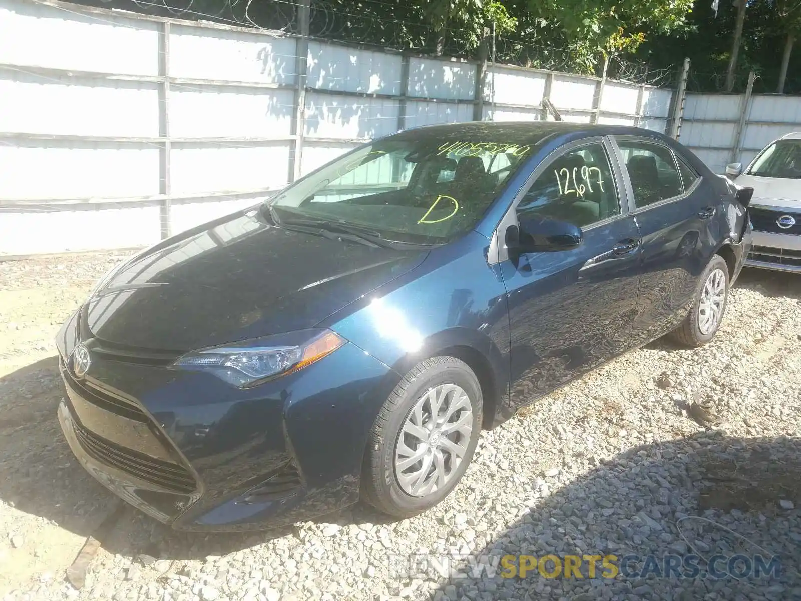 2 Photograph of a damaged car 2T1BURHE7KC136202 TOYOTA COROLLA 2019