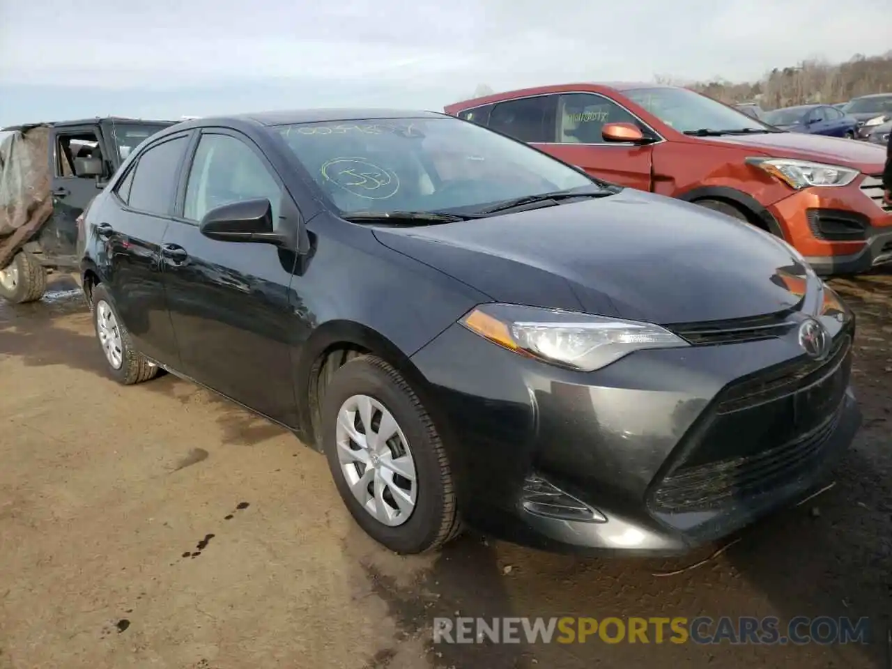 1 Photograph of a damaged car 2T1BURHE7KC137432 TOYOTA COROLLA 2019