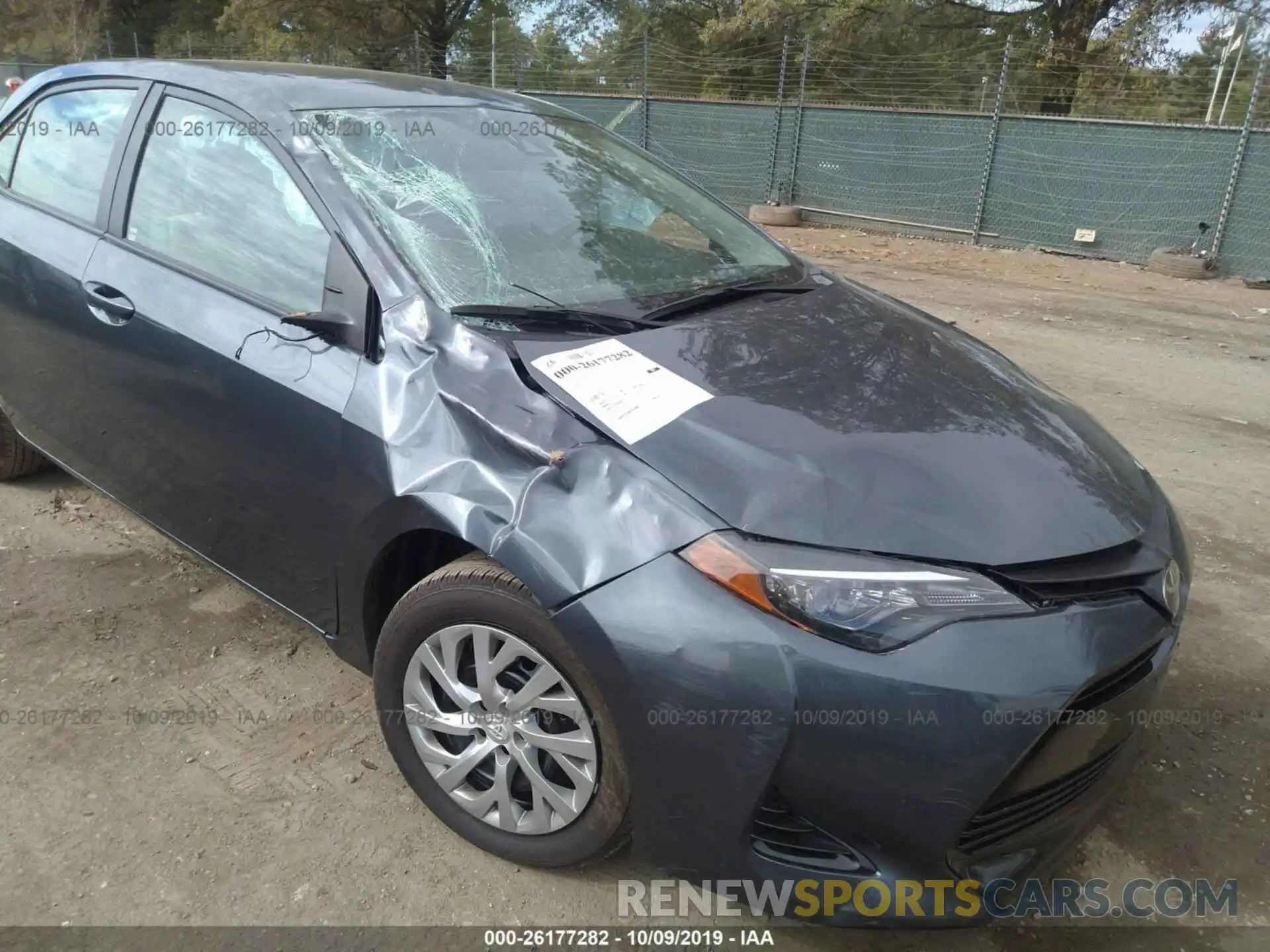 6 Photograph of a damaged car 2T1BURHE7KC137656 TOYOTA COROLLA 2019