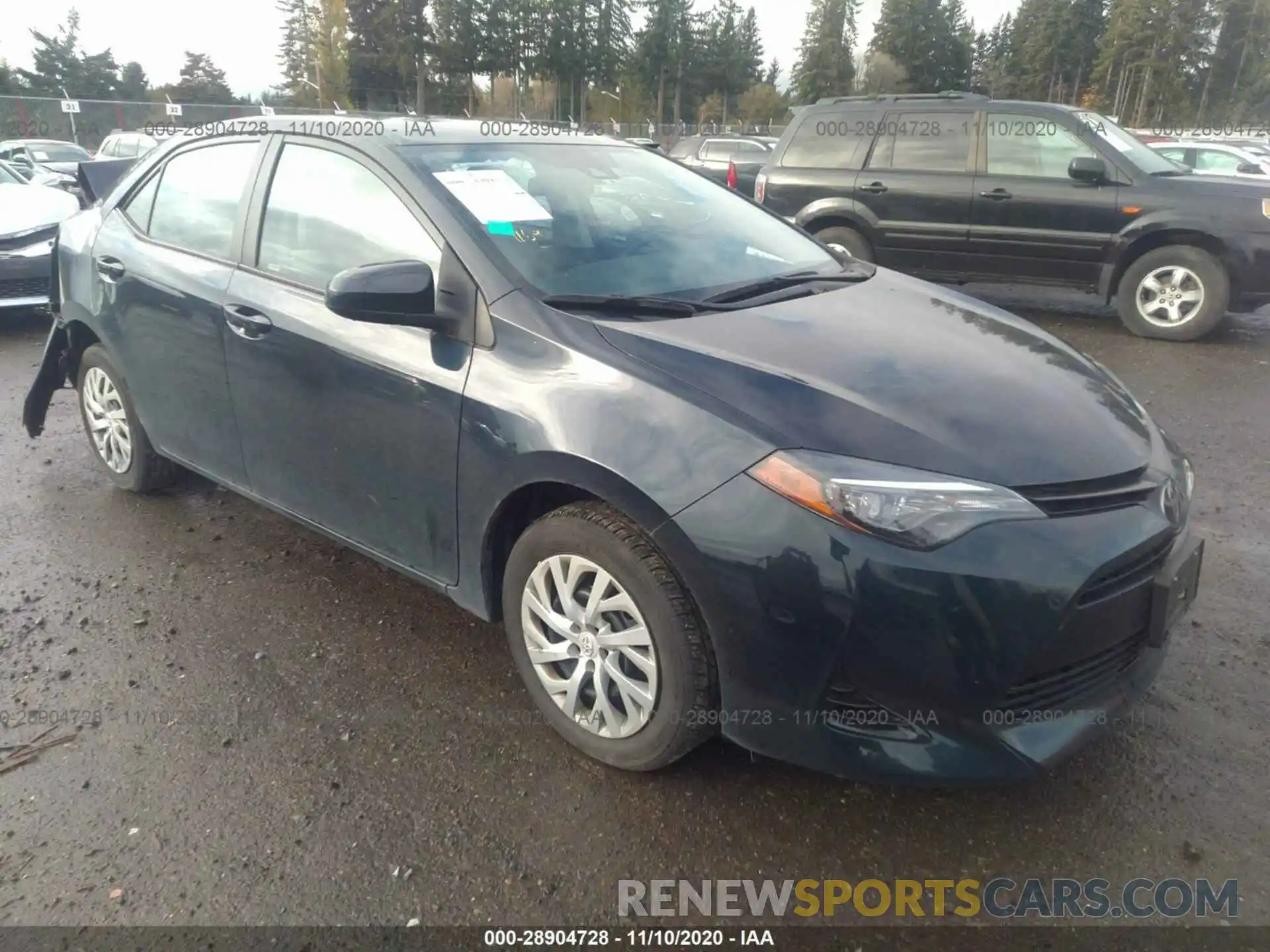 1 Photograph of a damaged car 2T1BURHE7KC137933 TOYOTA COROLLA 2019