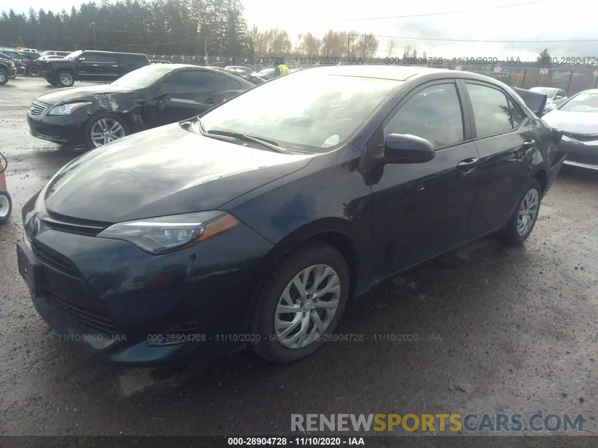 2 Photograph of a damaged car 2T1BURHE7KC137933 TOYOTA COROLLA 2019