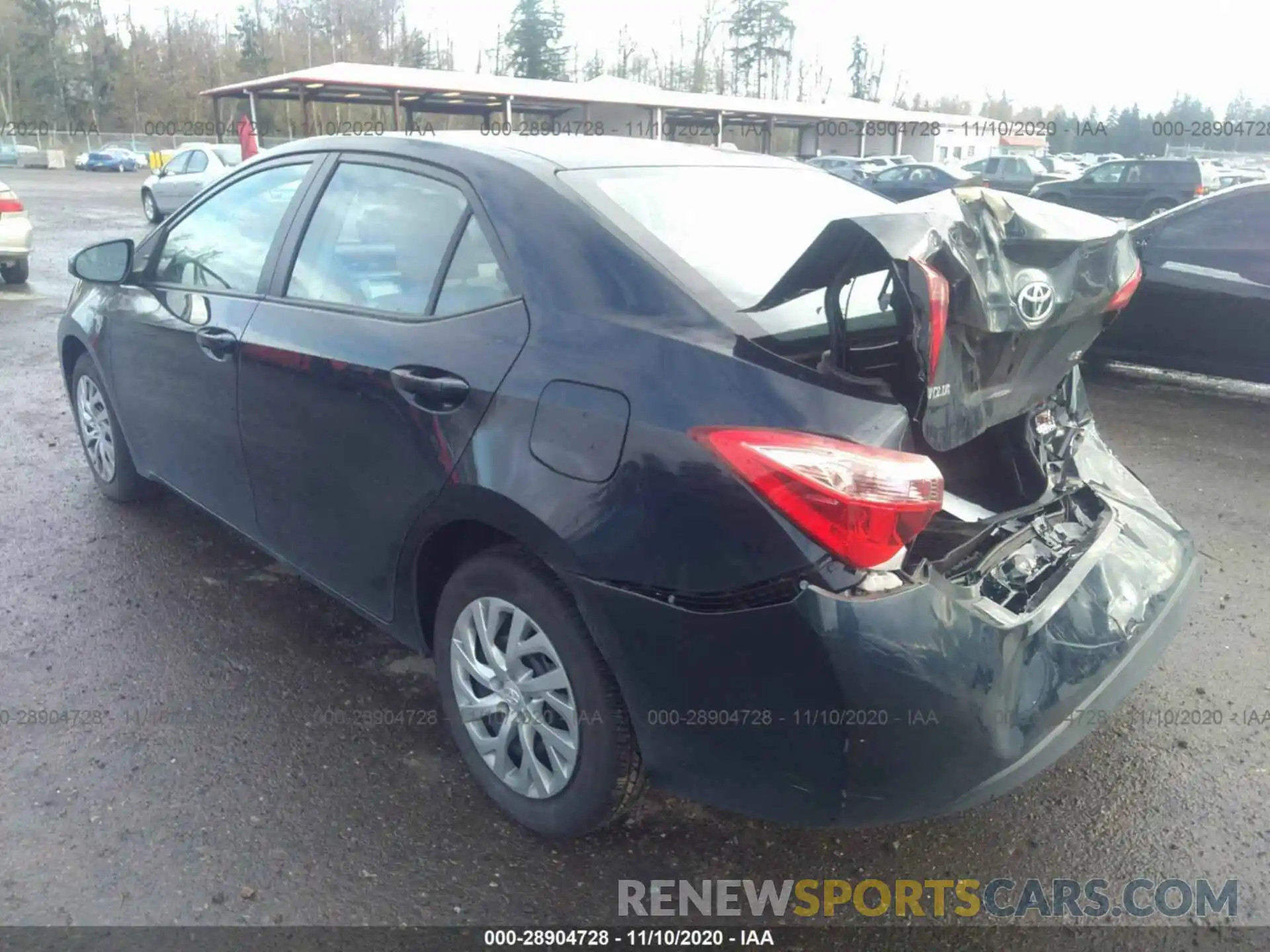 3 Photograph of a damaged car 2T1BURHE7KC137933 TOYOTA COROLLA 2019