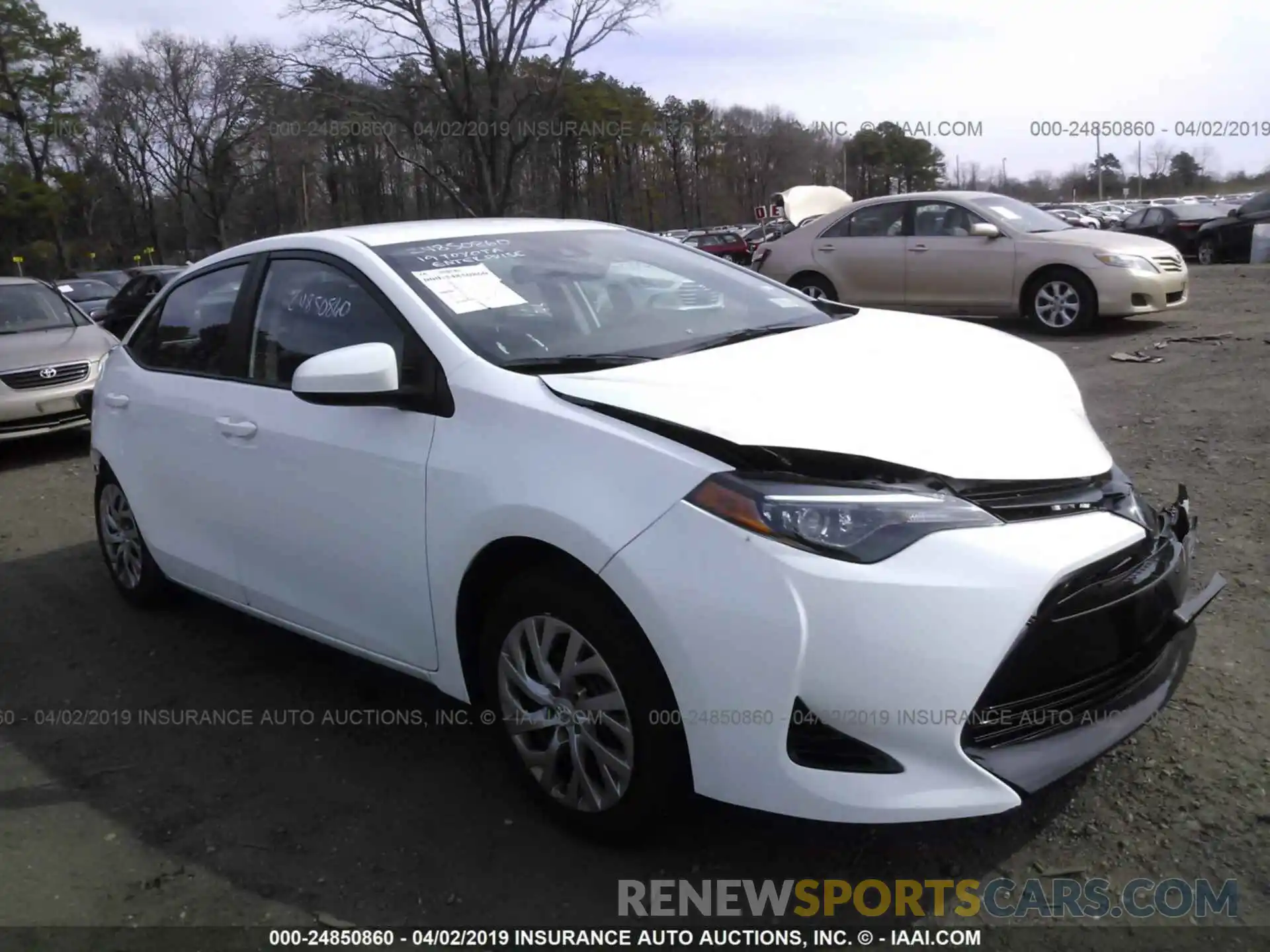 1 Photograph of a damaged car 2T1BURHE7KC138371 TOYOTA COROLLA 2019