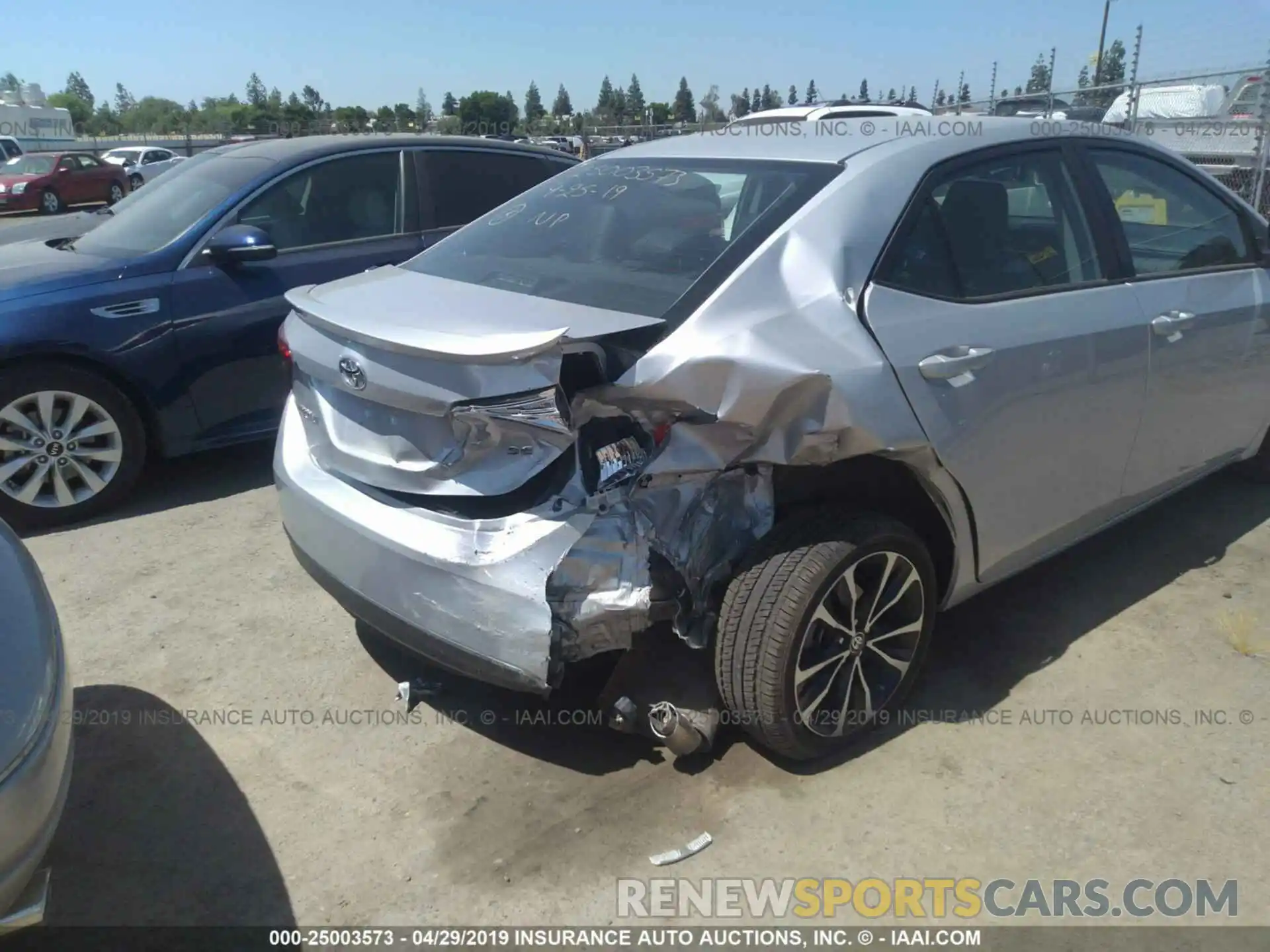 6 Photograph of a damaged car 2T1BURHE7KC138399 TOYOTA COROLLA 2019